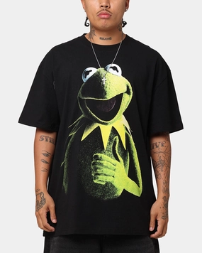 Easy Layer American Thrift Disney The Muppets Kermit Heavy T-Shirt Black