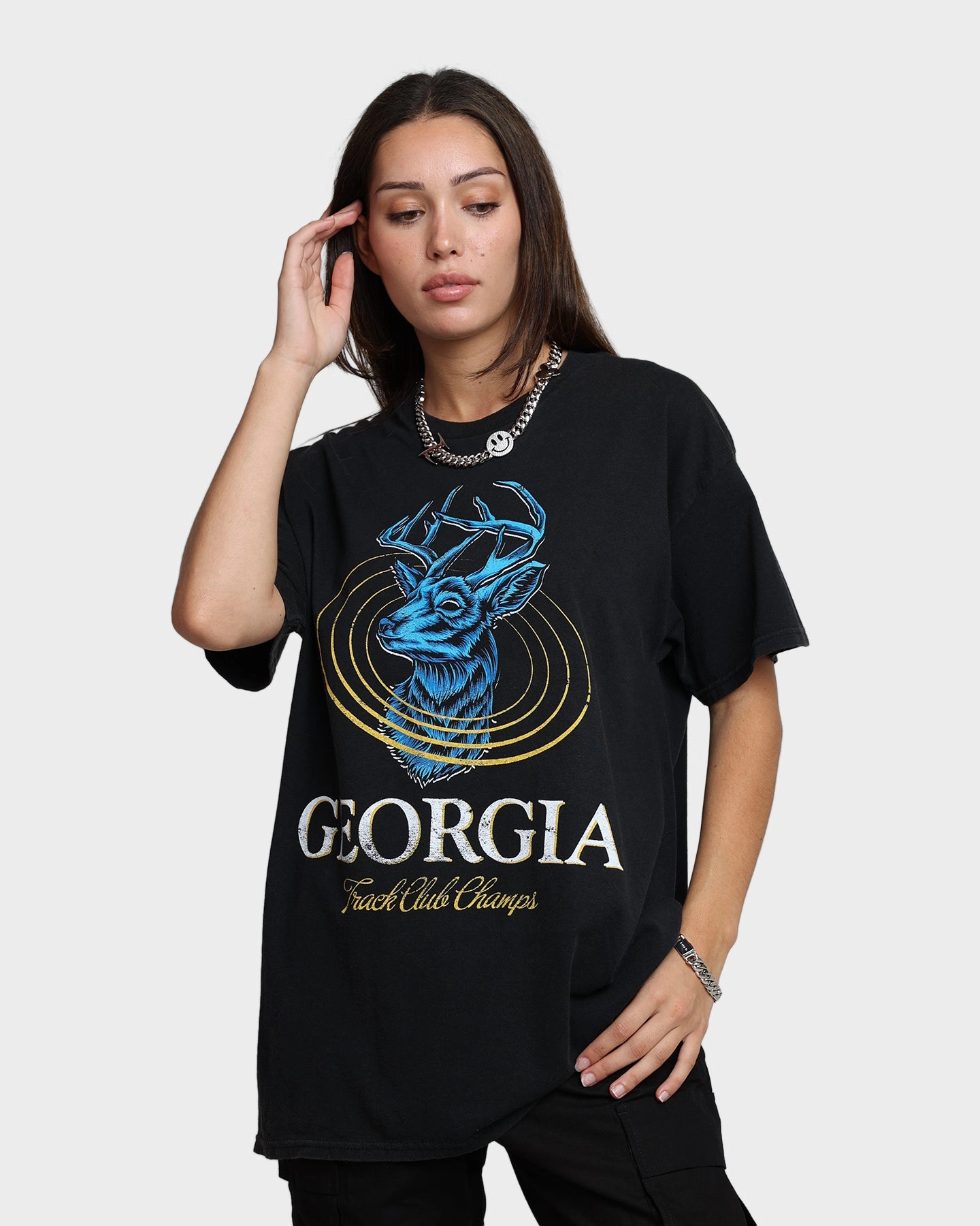 regular but not boring comfortable option American Thrift Georgia Vintage T-Shirt Black Wash