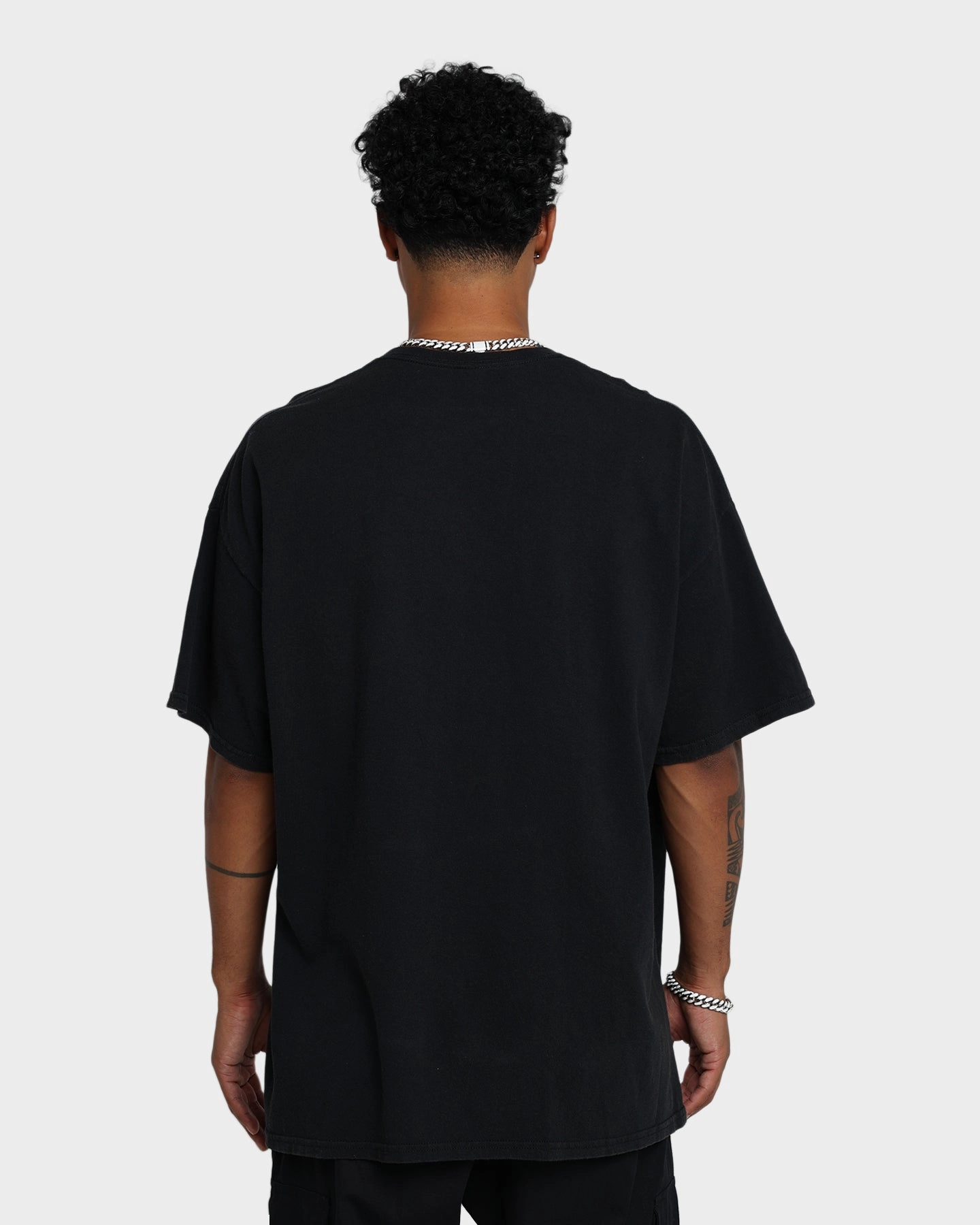Daily Trend Look Men's American Thrift Georgia Vintage T-Shirt Black Wash