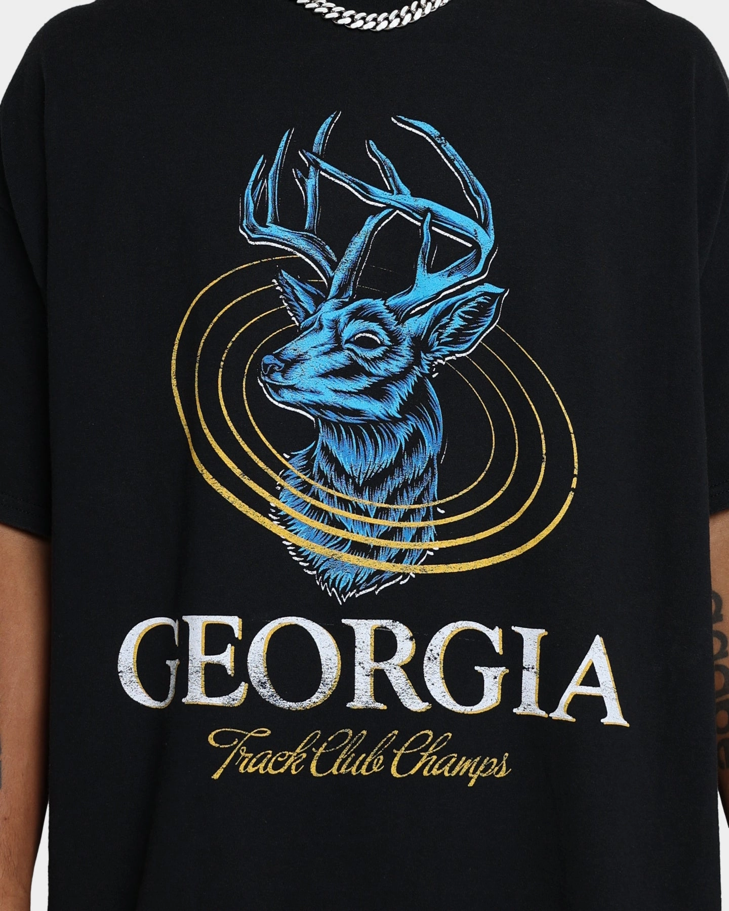 Elegant and Relaxed Fit For Movement American Thrift Georgia Vintage T-Shirt Black Wash