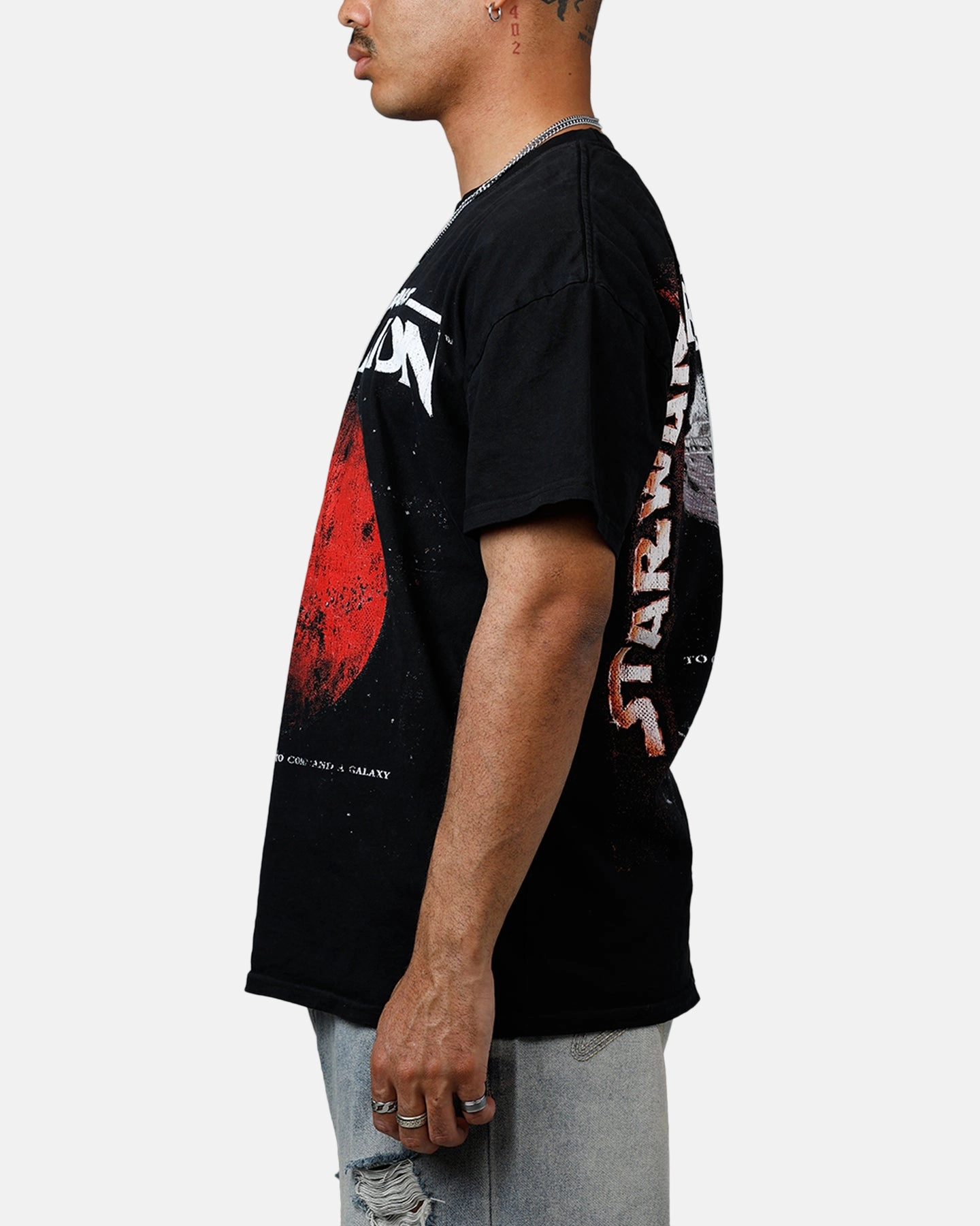 Playful Vibes American Thrift Star Wars Battlefront Rebellion Heavyweight T-Shirt Black