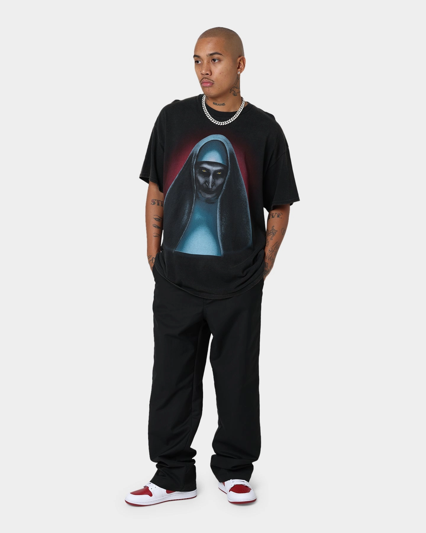 SoftTouchFinish American Thrift The Nun Vintage T-Shirt Black Wash