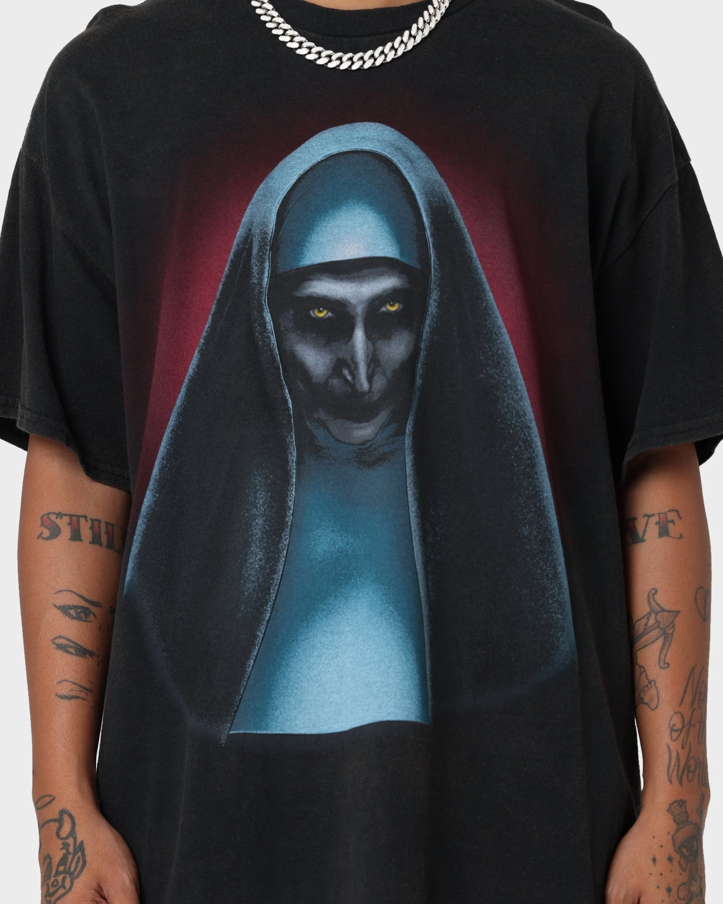 American Thrift The Nun Vintage T-Shirt Black Wash Anti Odor Technology
