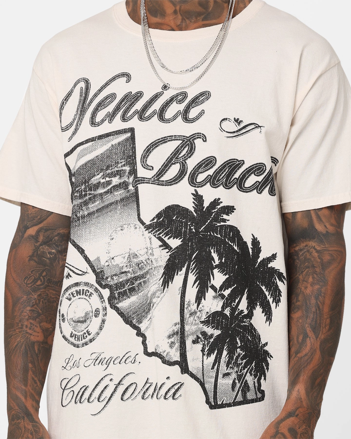 warm weather American Thrift Venice Beach Vintage T-Shirt Off White