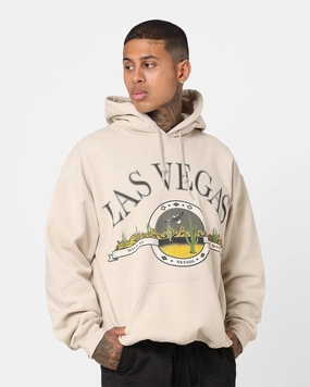 Ticket High Collar Design American Thrift Wild As The Wind Hoodie Sand