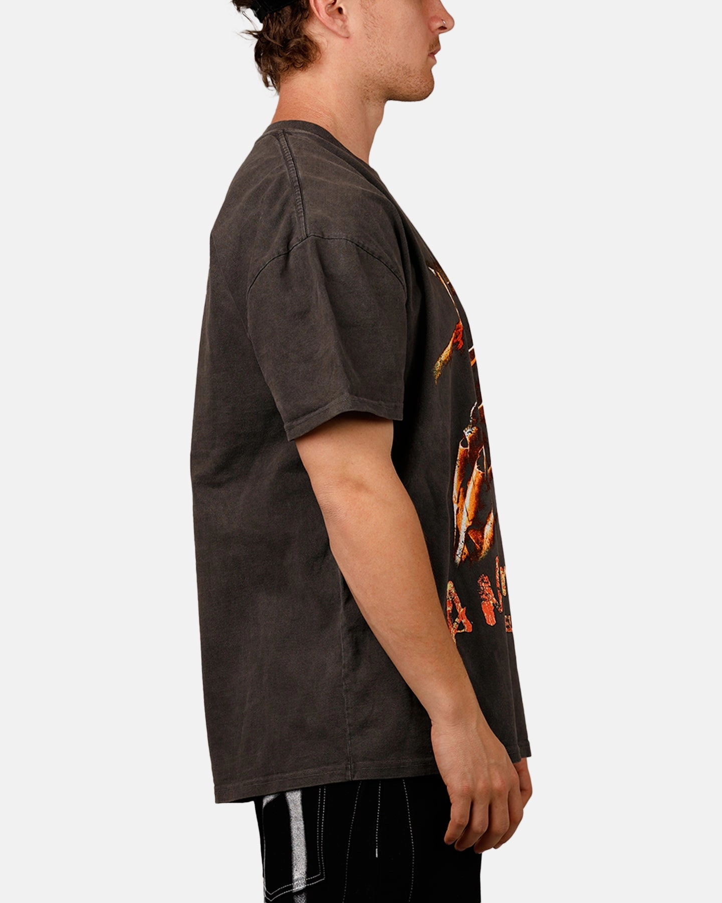 American Thrift X A Nightmare on Elm Street 'Horror Classics' Claw Heavyweight T-Shirt Black Wash Casual Statement