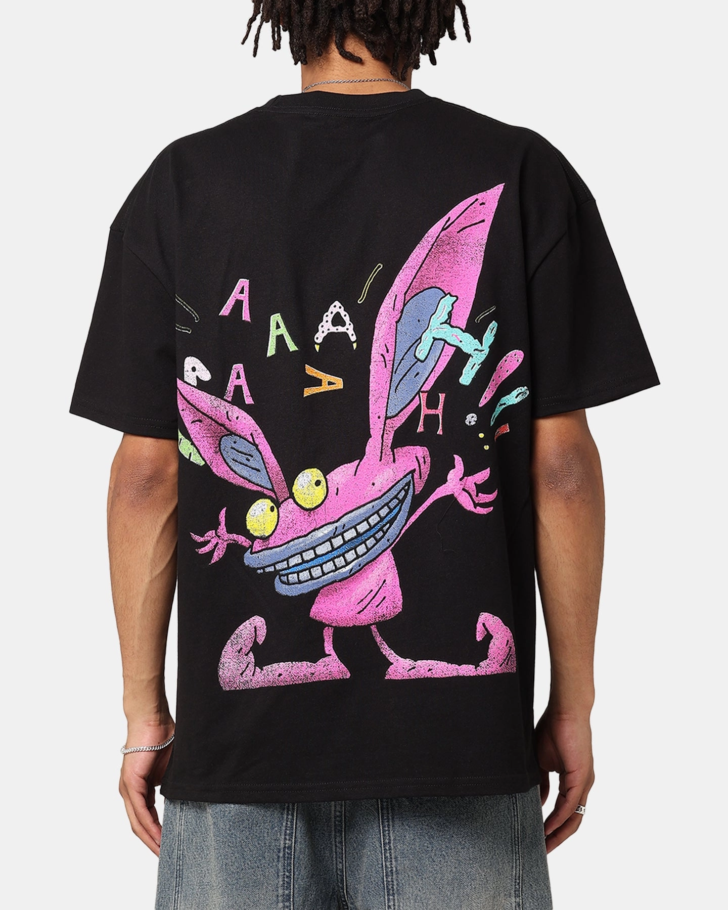 FunctionalPockets American Thrift x Aaahh!!! Real Monsters Monsters Heavyweight Vintage T-Shirt Black