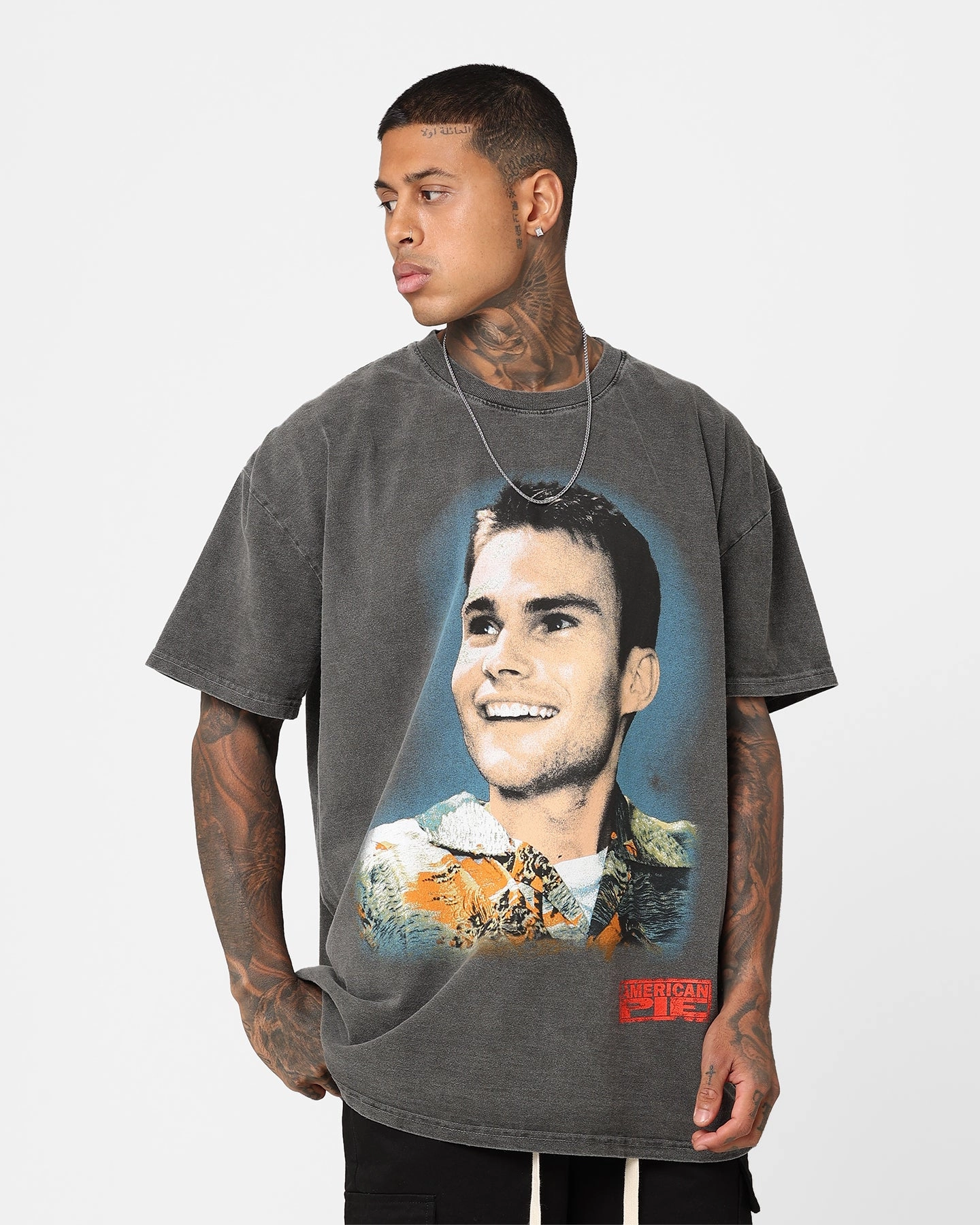 American Thrift X American Pie Stiffler T-Shirt Black Wash Relax Comfort Style City Smart