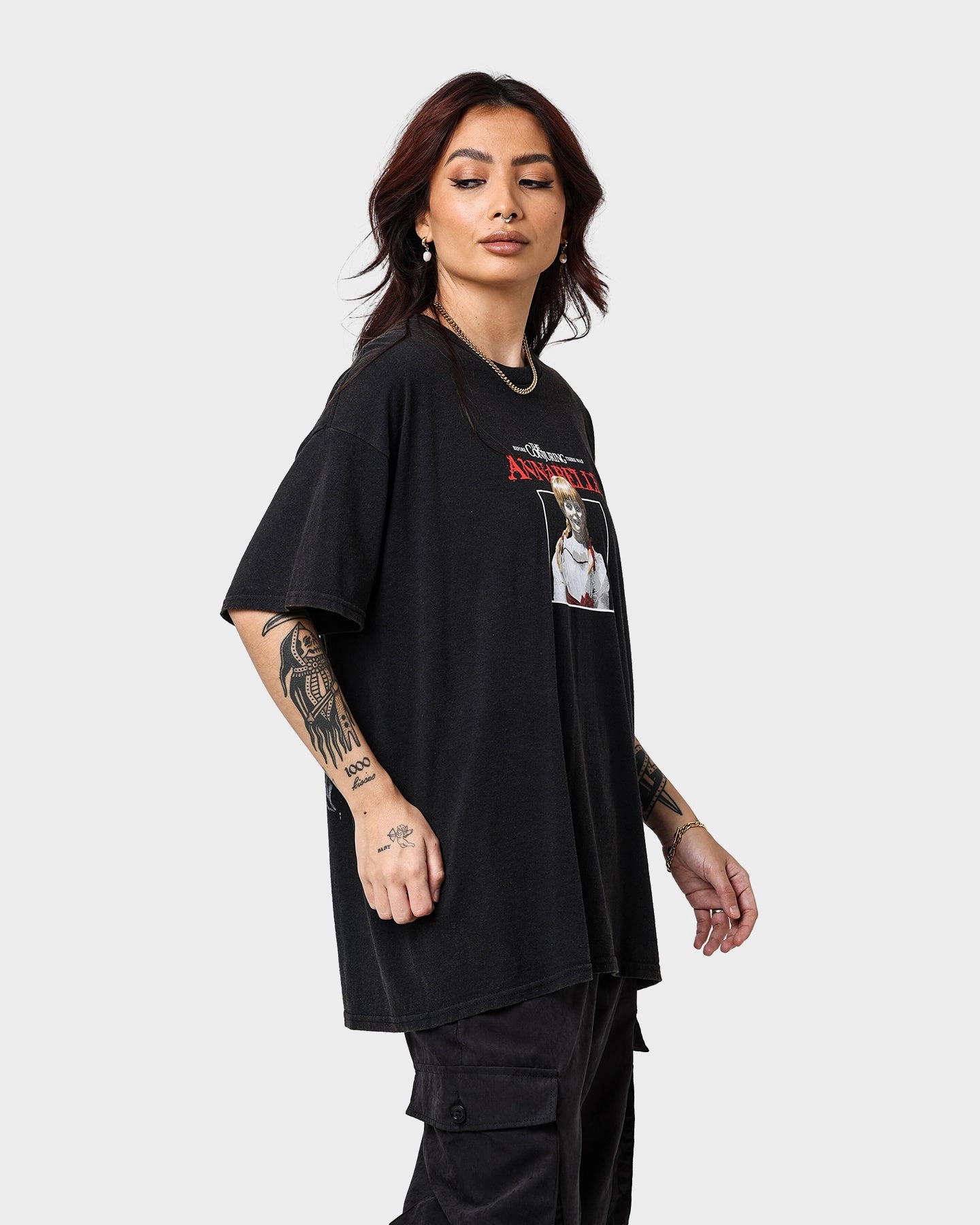 American Thrift X Annabelle Annabelle Vintage T-Shirt Black Wash Recycled Material