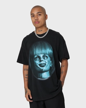 Light Layer American Thrift X Annabelle Doll Vintage T-Shirt Black Wash