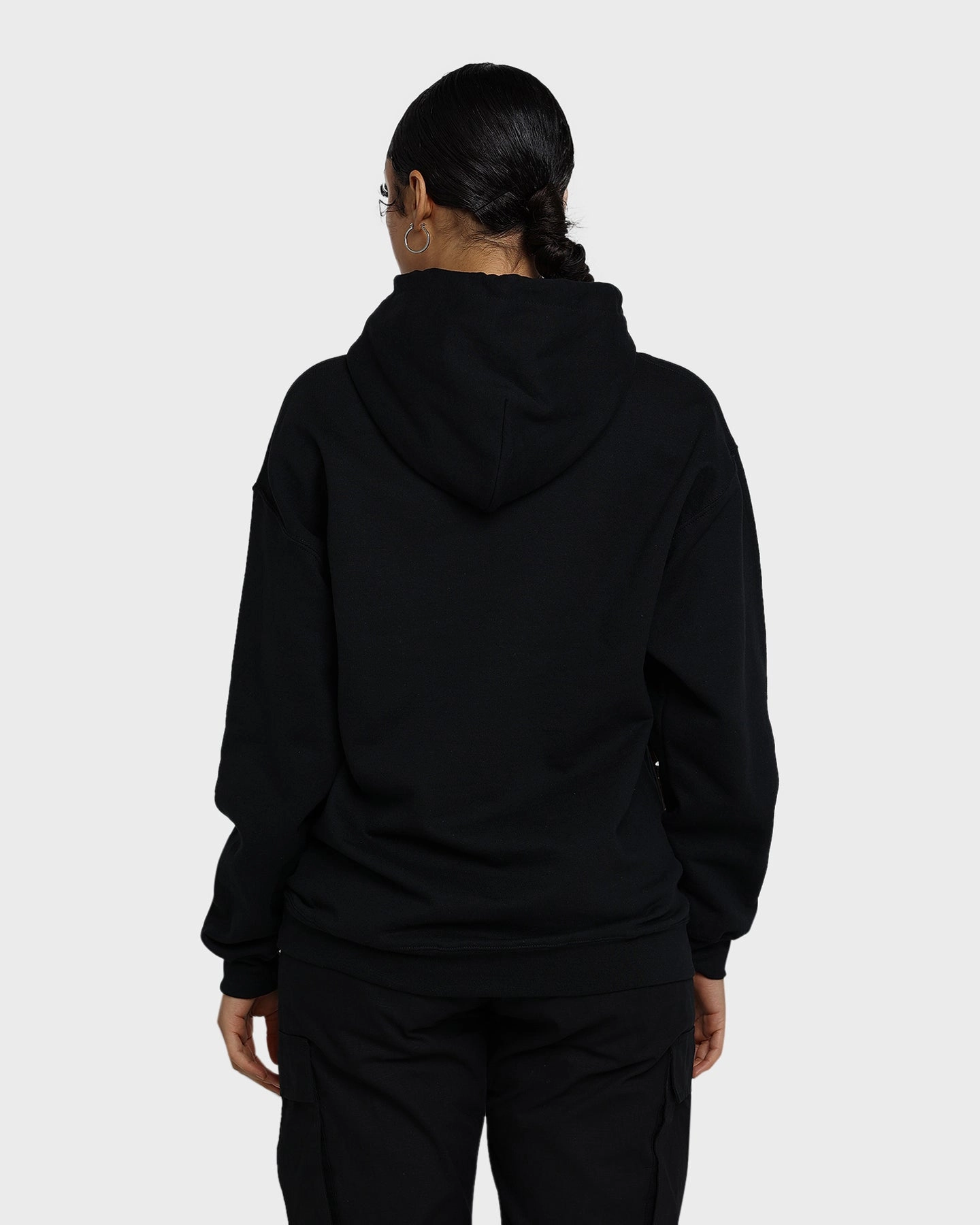 American Thrift X Beverly Hills Cop Logo Hoodie Black Outdoor Protection