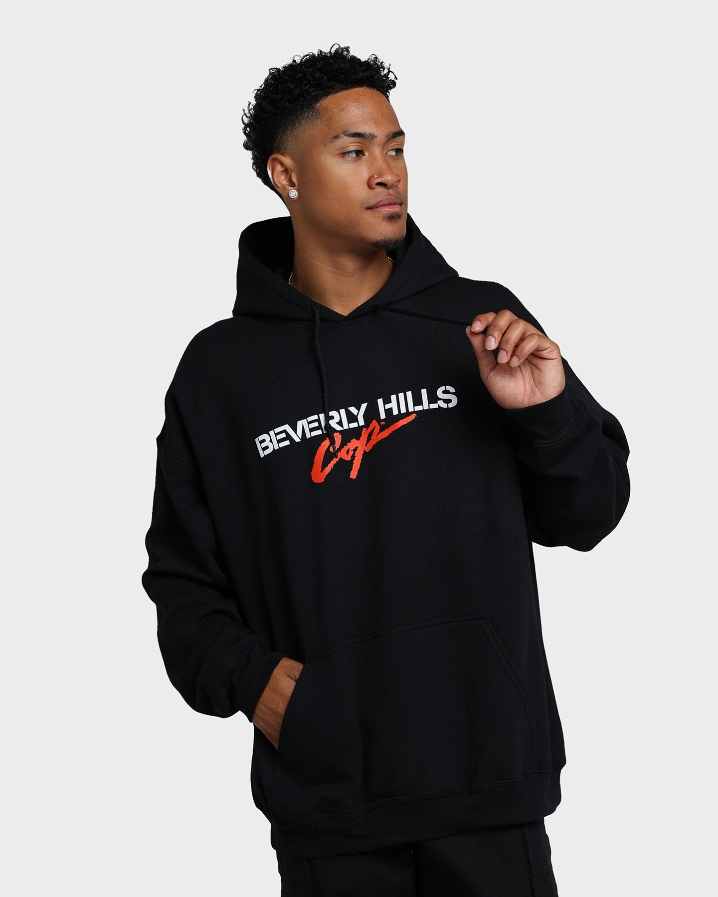 Weekend Wear American Thrift X Beverly Hills Cop Logo Hoodie Black