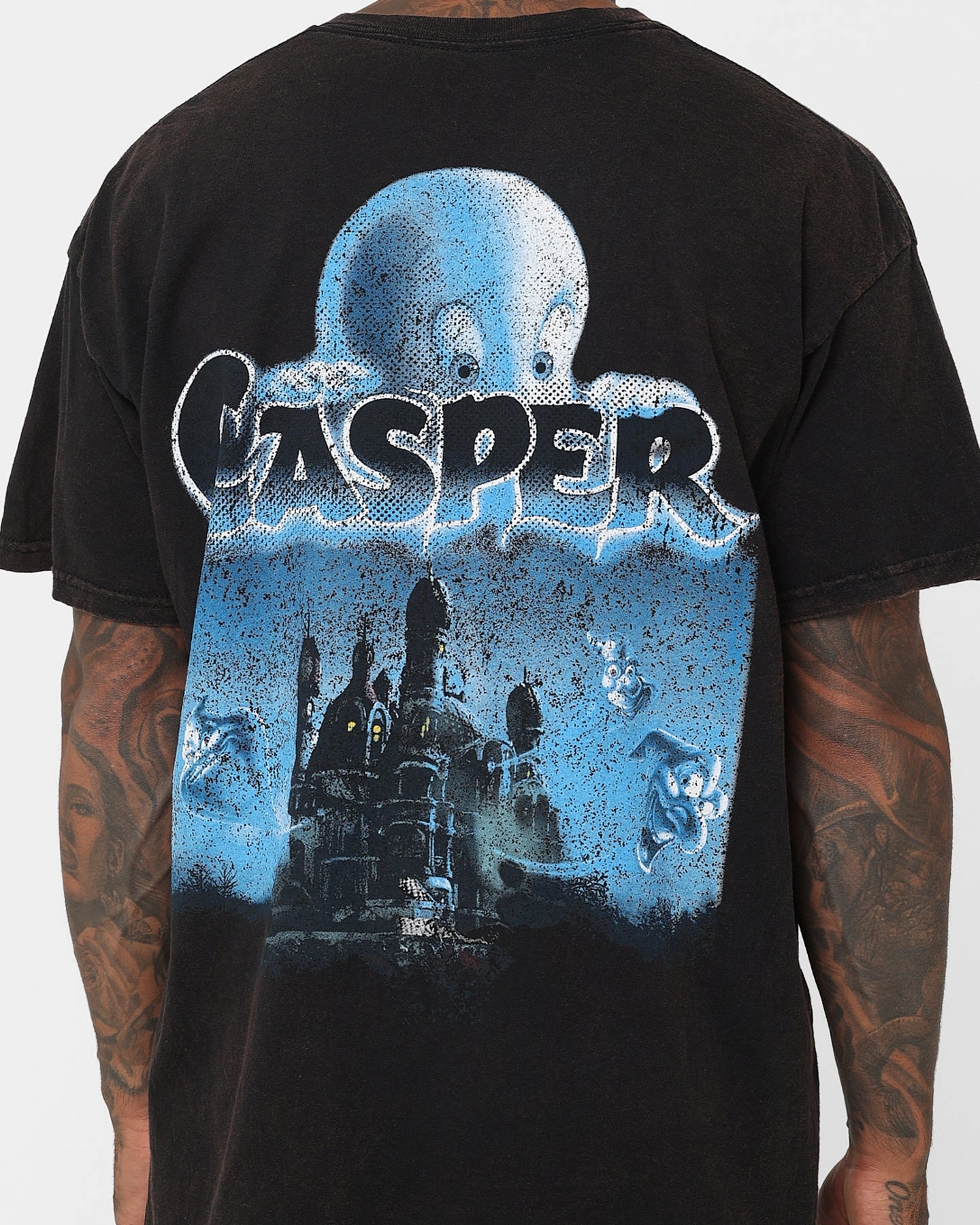 American Thrift X Casper Casper Vintage T-Shirt Black Wash Classic Style Christmas
