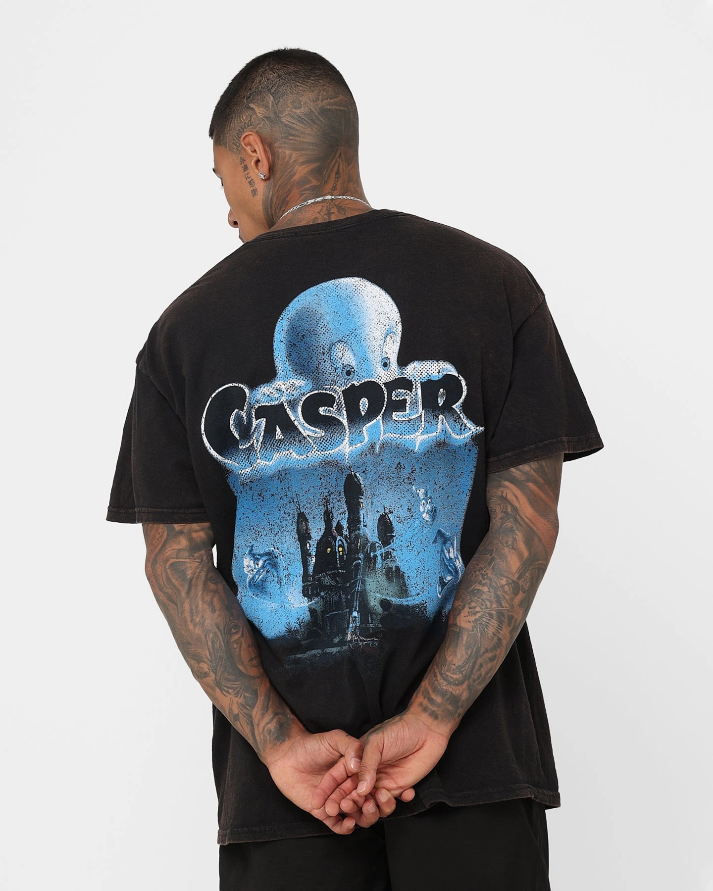 Easy Style Wear American Thrift X Casper Casper Vintage T-Shirt Black Wash