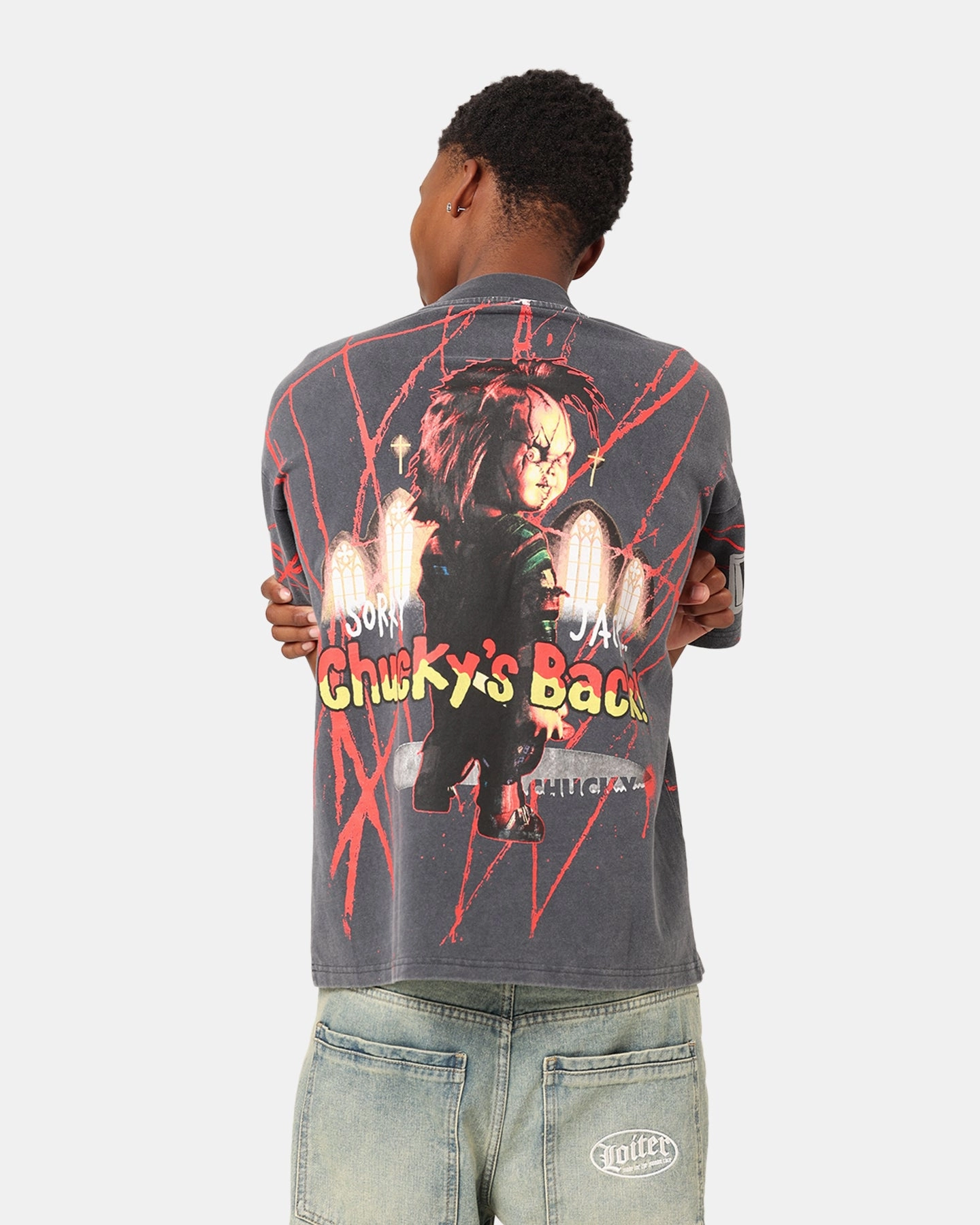 Chic Vibe American Thrift X Chucky Colossal T-Shirt Black Wash