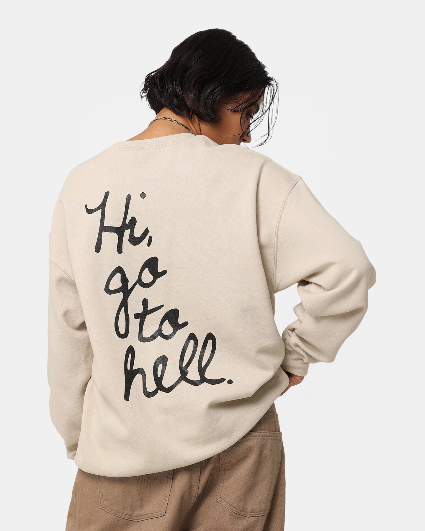 American Thrift X Daria Daria Poster Crewneck Stone Urban Style Trend Trendy Layering