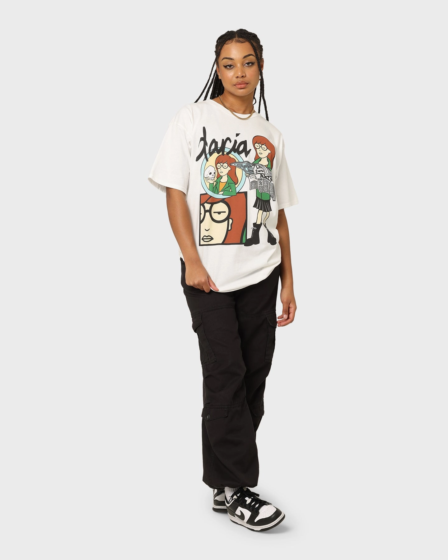 Subtle Details American Thrift X Daria Daria Premium Vintage T-Shirt White