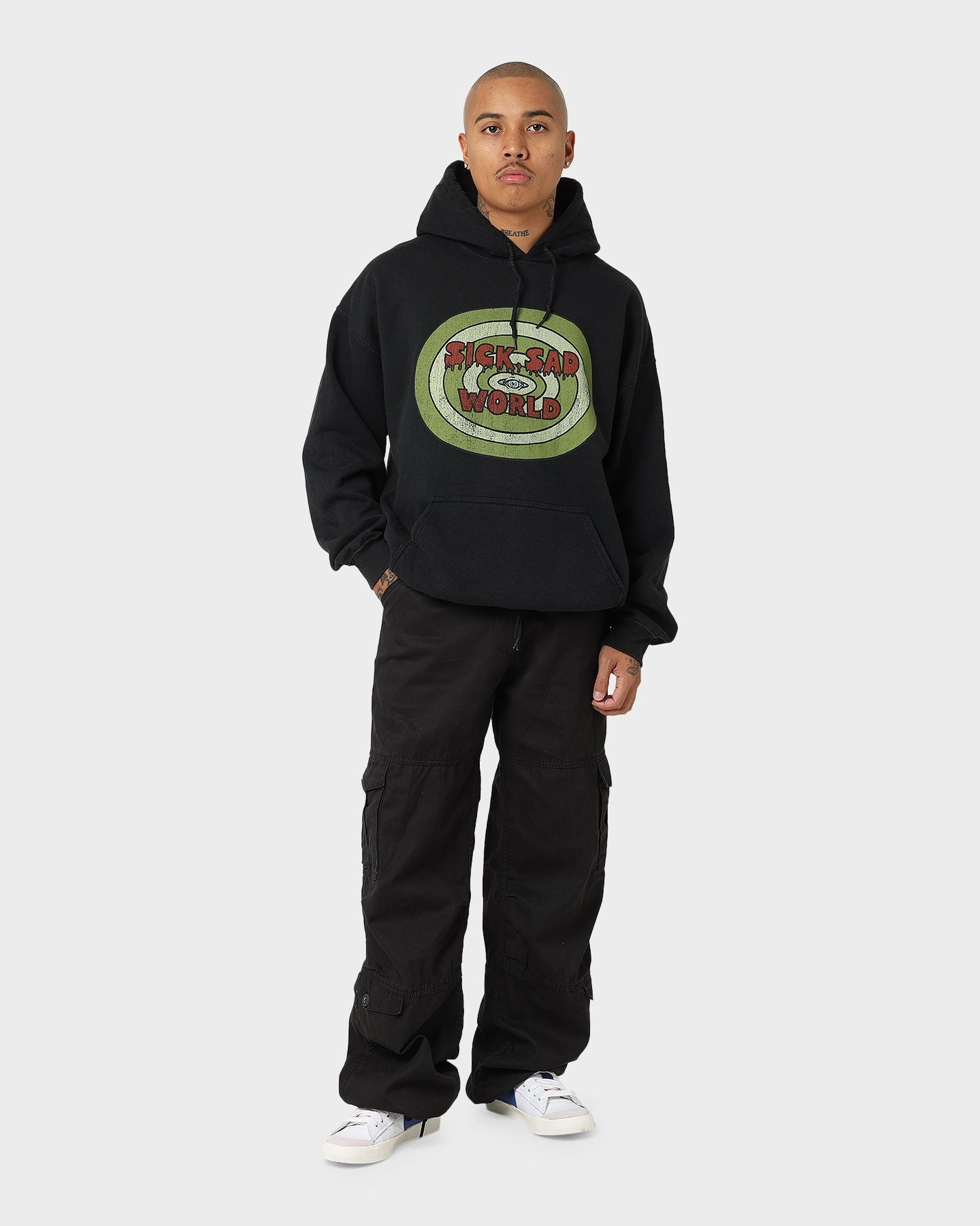 American Thrift X Daria Sick Sad World Vintage Hoodie Black Wash Premium Fit