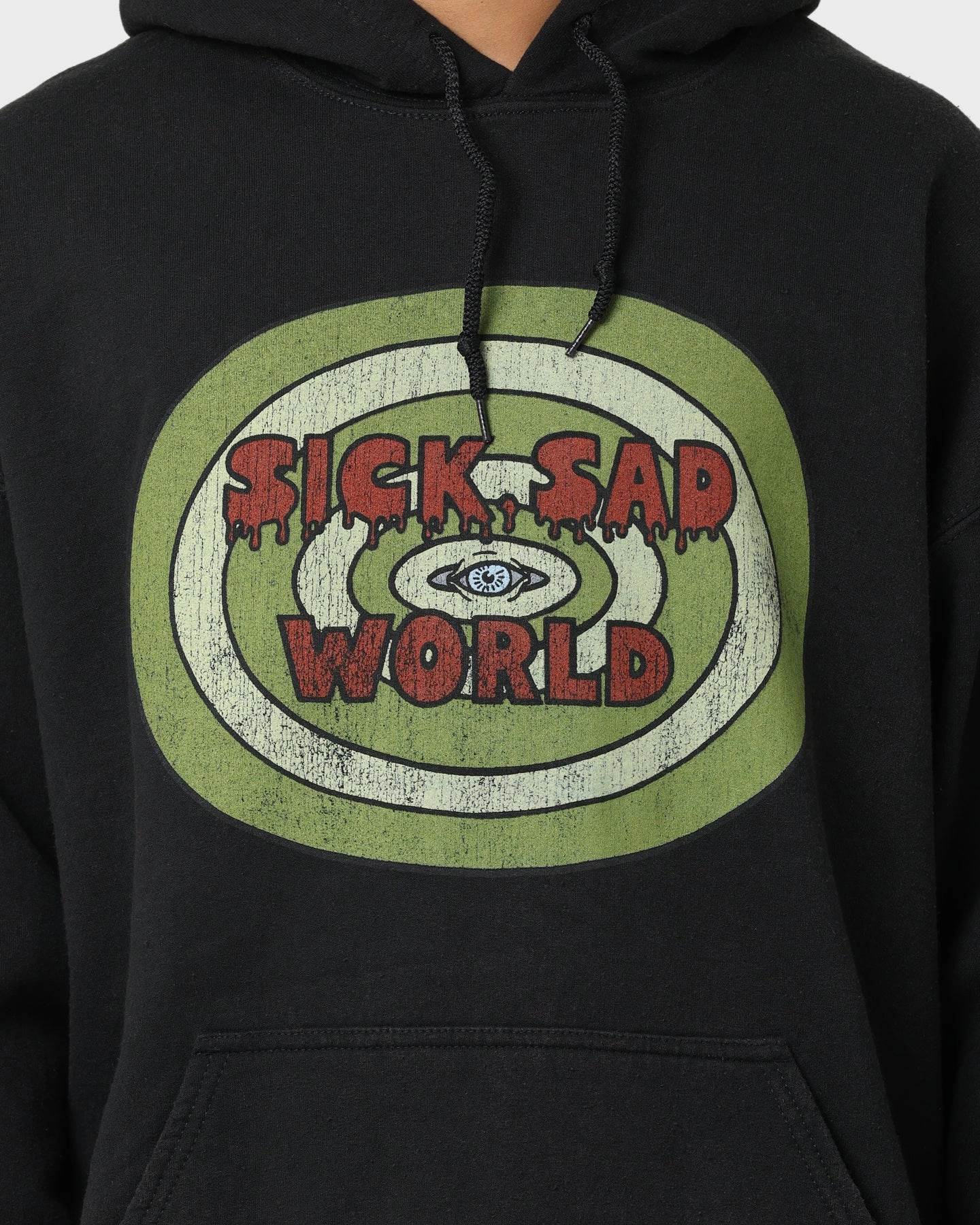 American Thrift X Daria Sick Sad World Vintage Hoodie Black Wash campers