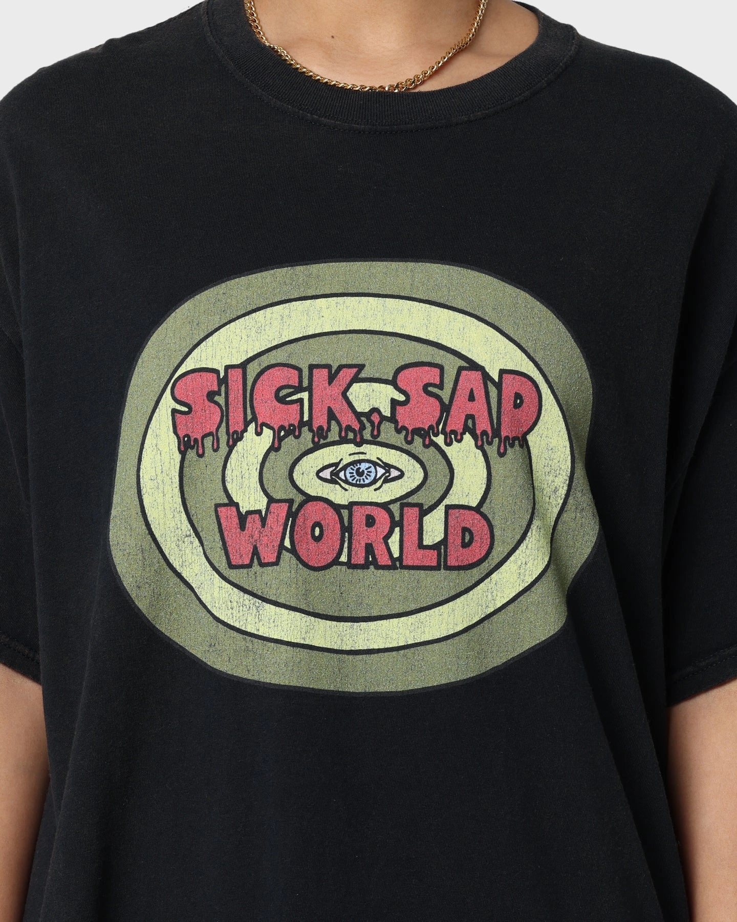 American Thrift X Daria Sick Sad World Vintage T-Shirt Black Wash Comfy Fit Wear Practical Wear