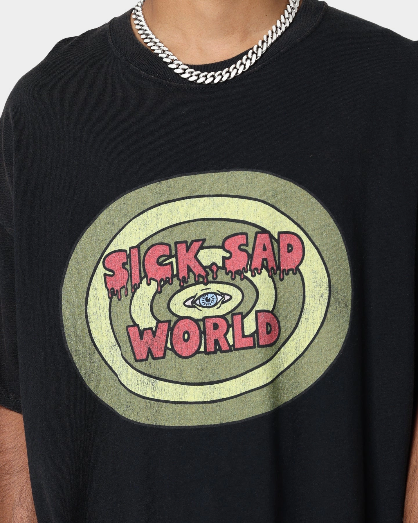 American Thrift X Daria Sick Sad World Vintage T-Shirt Black Wash Urban Trend Look Eco friendly materials