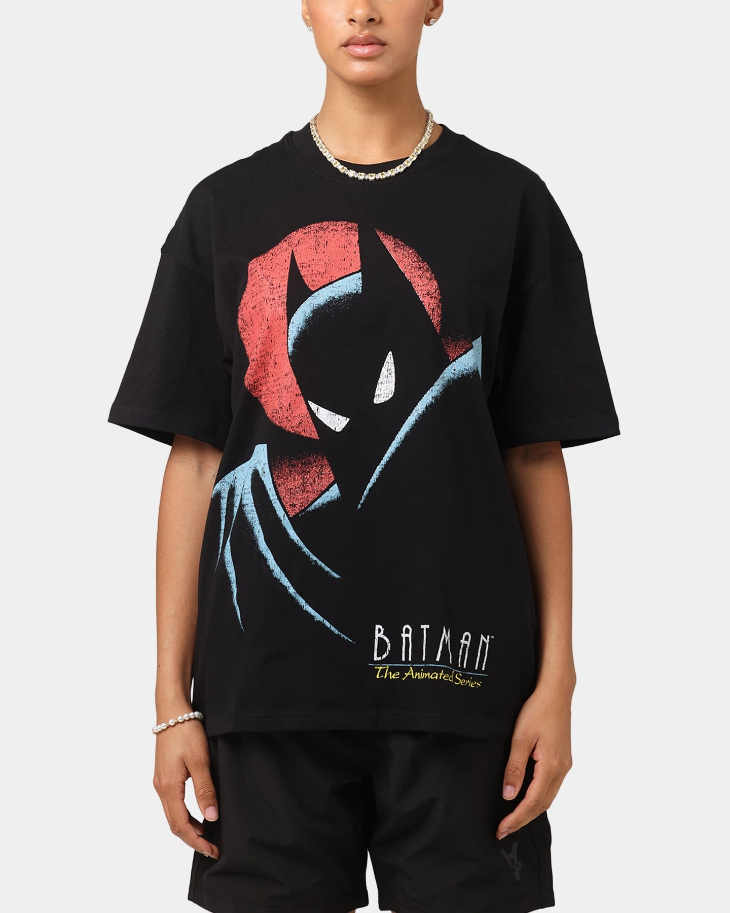 Casual Layer Wear American Thrift X DC 1993 Batman Vintage T-Shirt Black