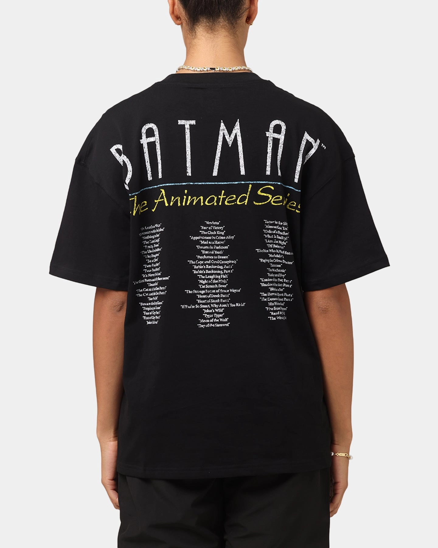sequined details Essential Look American Thrift X DC 1993 Batman Vintage T-Shirt Black