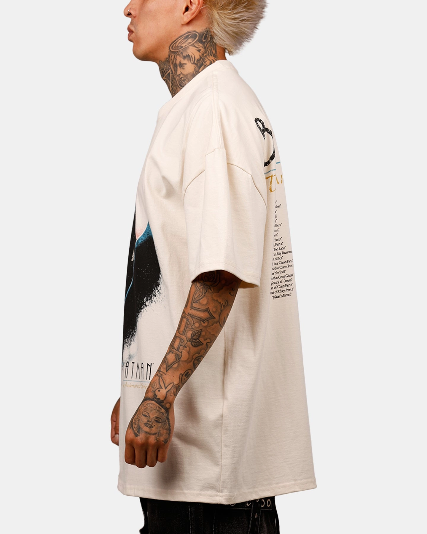 American Thrift X DC 97' Batman Heavyweight T-Shirt Off White Bold Comfort