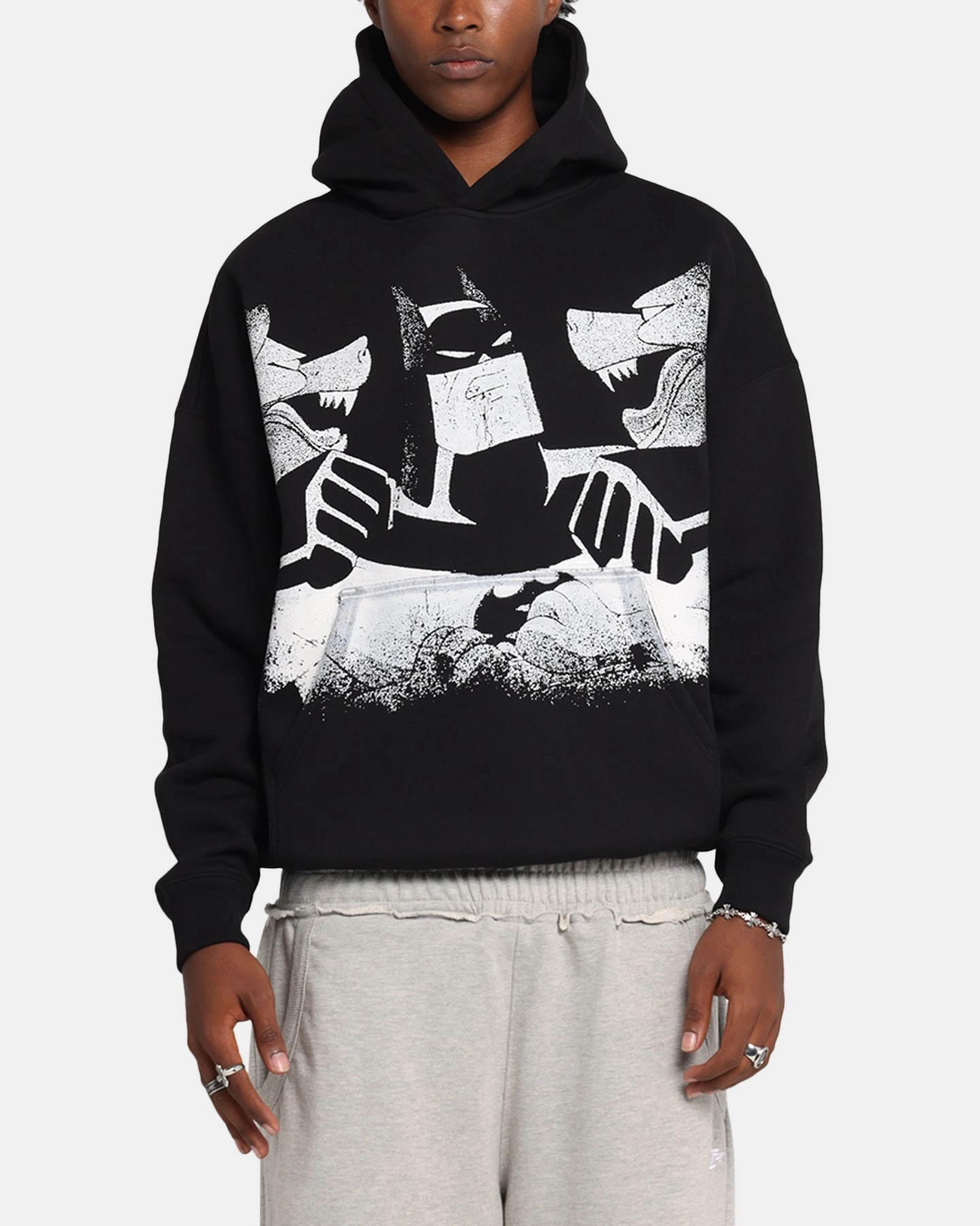 sea based Artificial - intelligence - assisted American Thrift X DC Batman The Animated Premium Hoodie Black