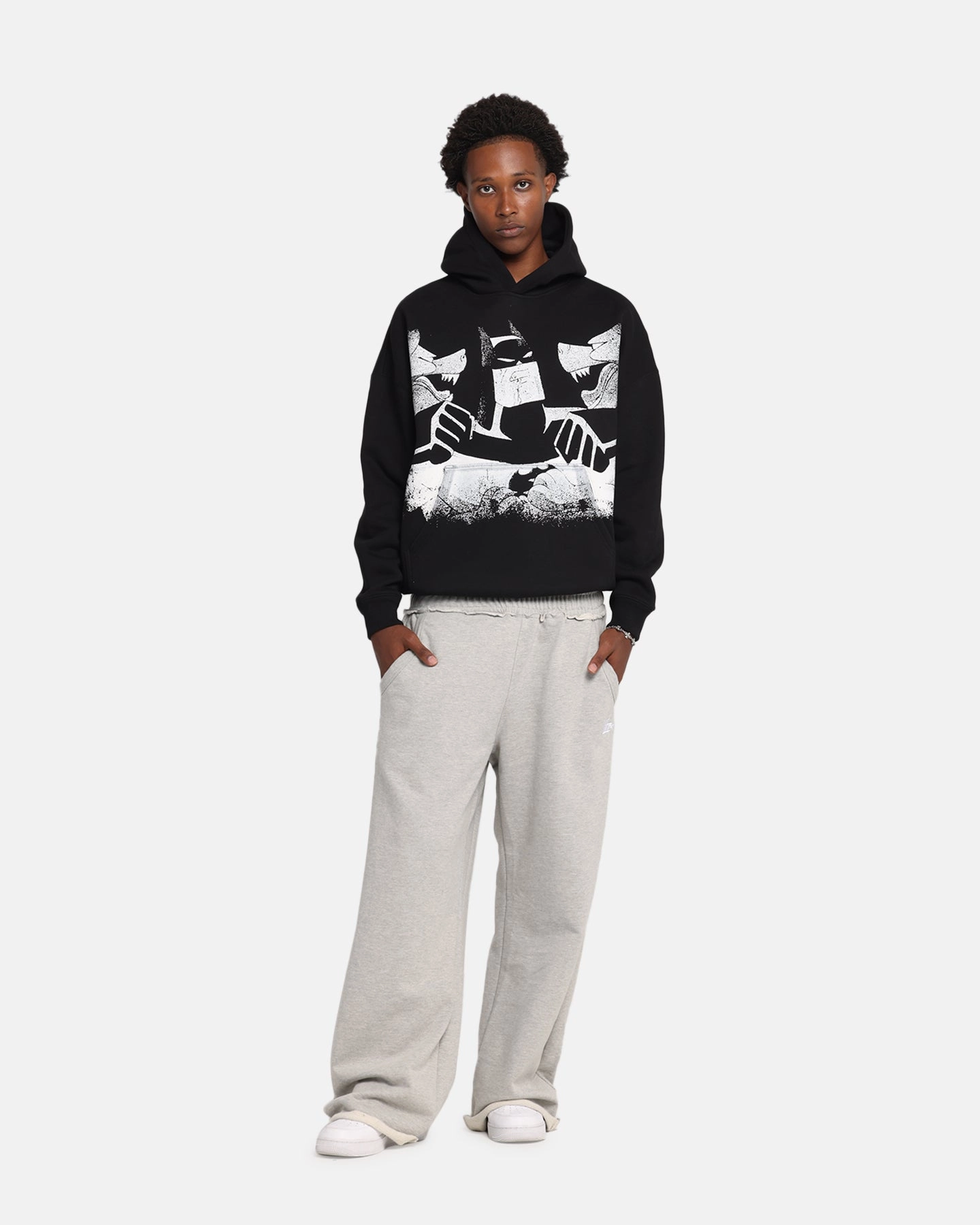 intelligence gathering American Thrift X DC Batman The Animated Premium Hoodie Black
