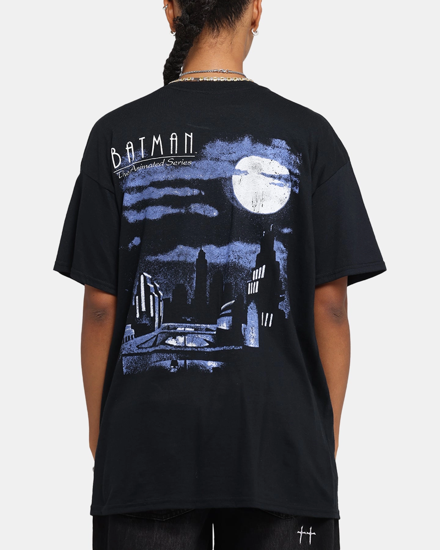 Cool and Chic American Thrift X DC Batman The Animated Series T-Shirt Black