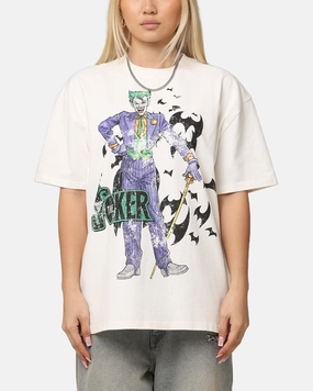 Active Outfit American Thrift X DC Batman The Joker Cane Heavy T-Shirt Off White