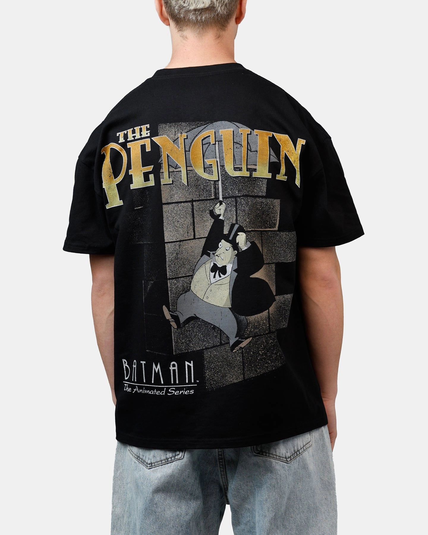 American Thrift X DC The Penguin Heavyweight T-Shirt Black Universal Silhouette MultipurposeCuffs