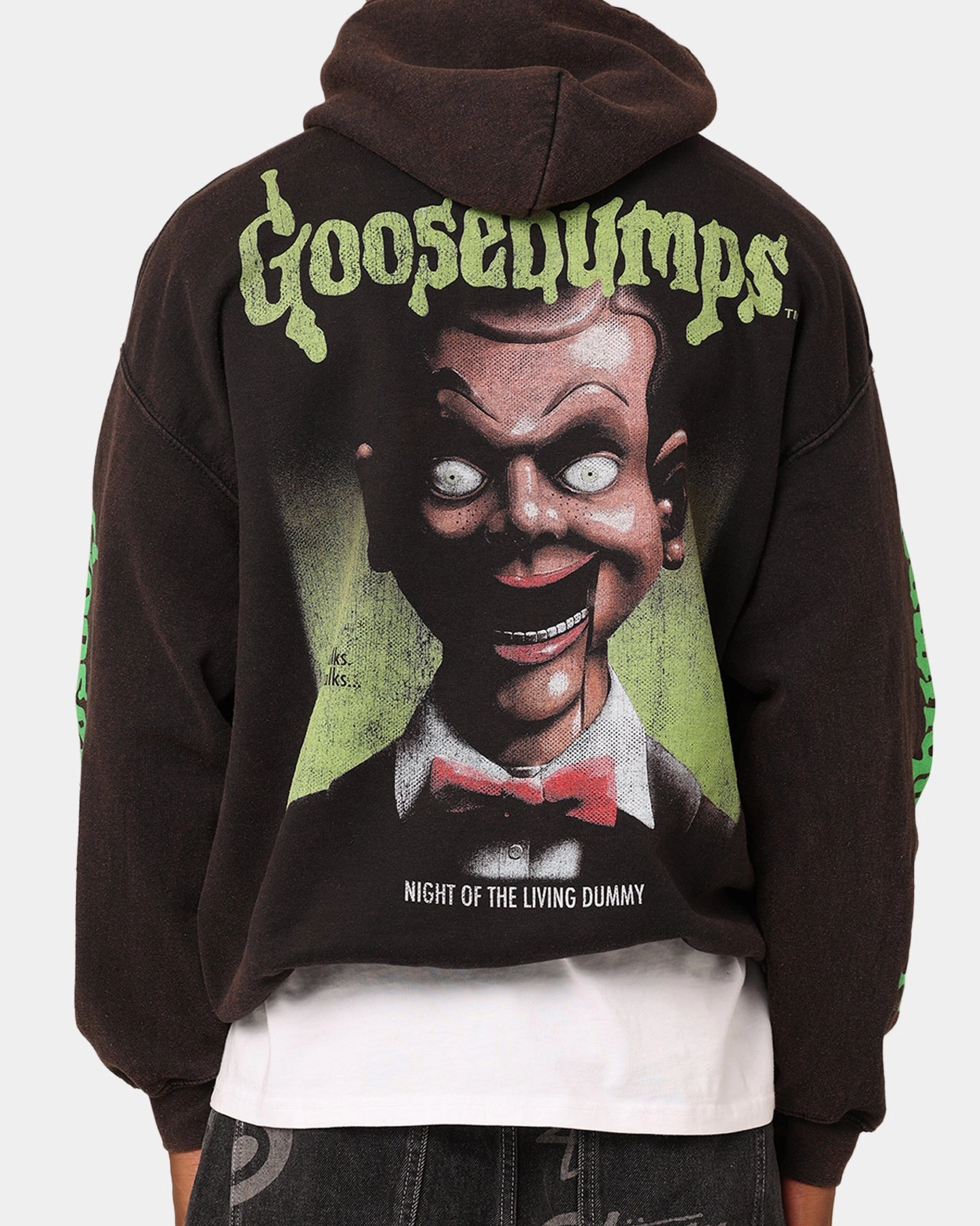 suitable for dance competitions American Thrift X Goosebumps Living Dummy Hoodie Washed Charcoal