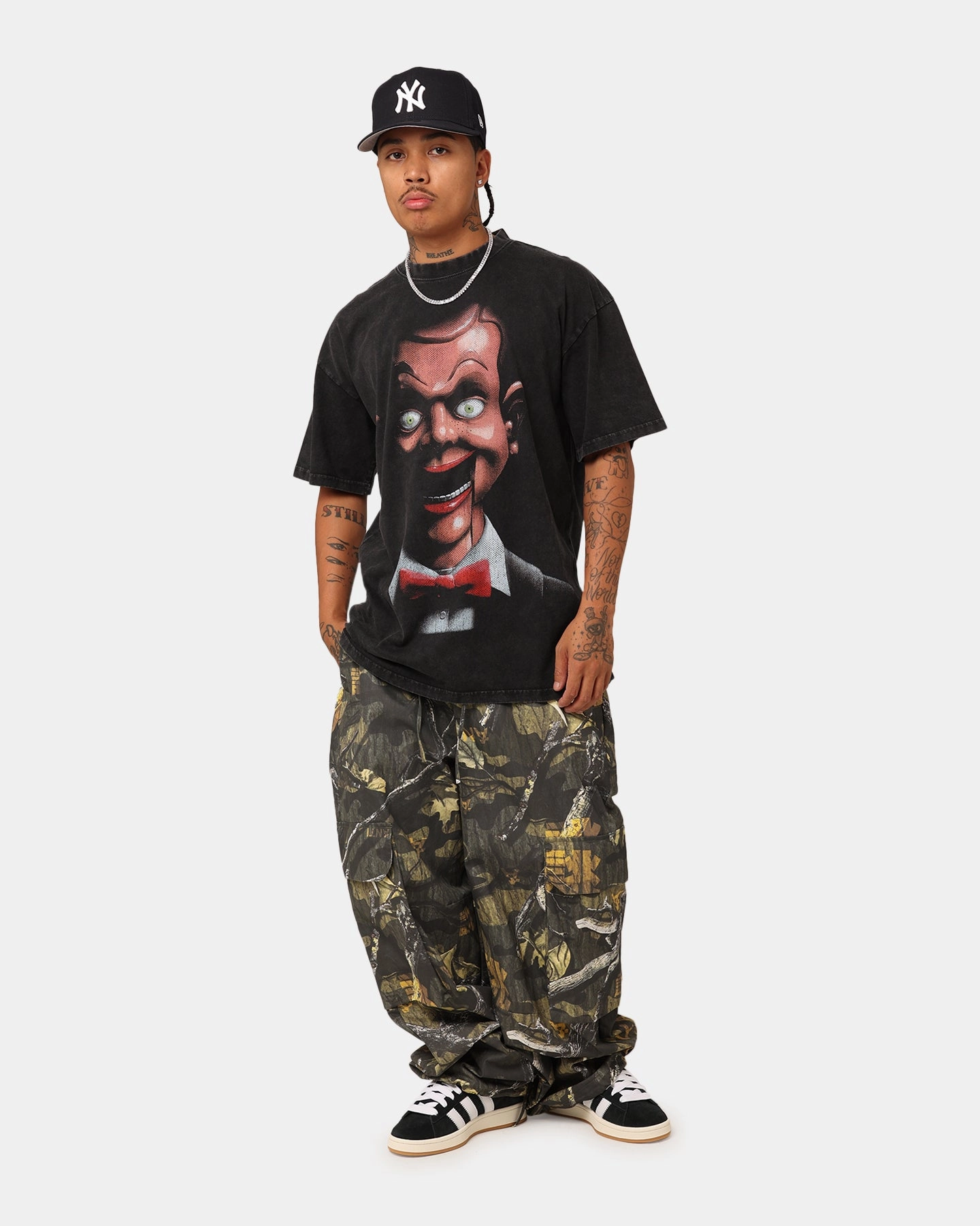 American Thrift X Goosebumps Living Dummy Vintage T-Shirt Black Wash in demand Perfect For Relaxing