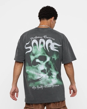 Long sleeved warmth American Thrift X Harry Potter Snape Heavyweight Vintage T-Shirt Black Wash