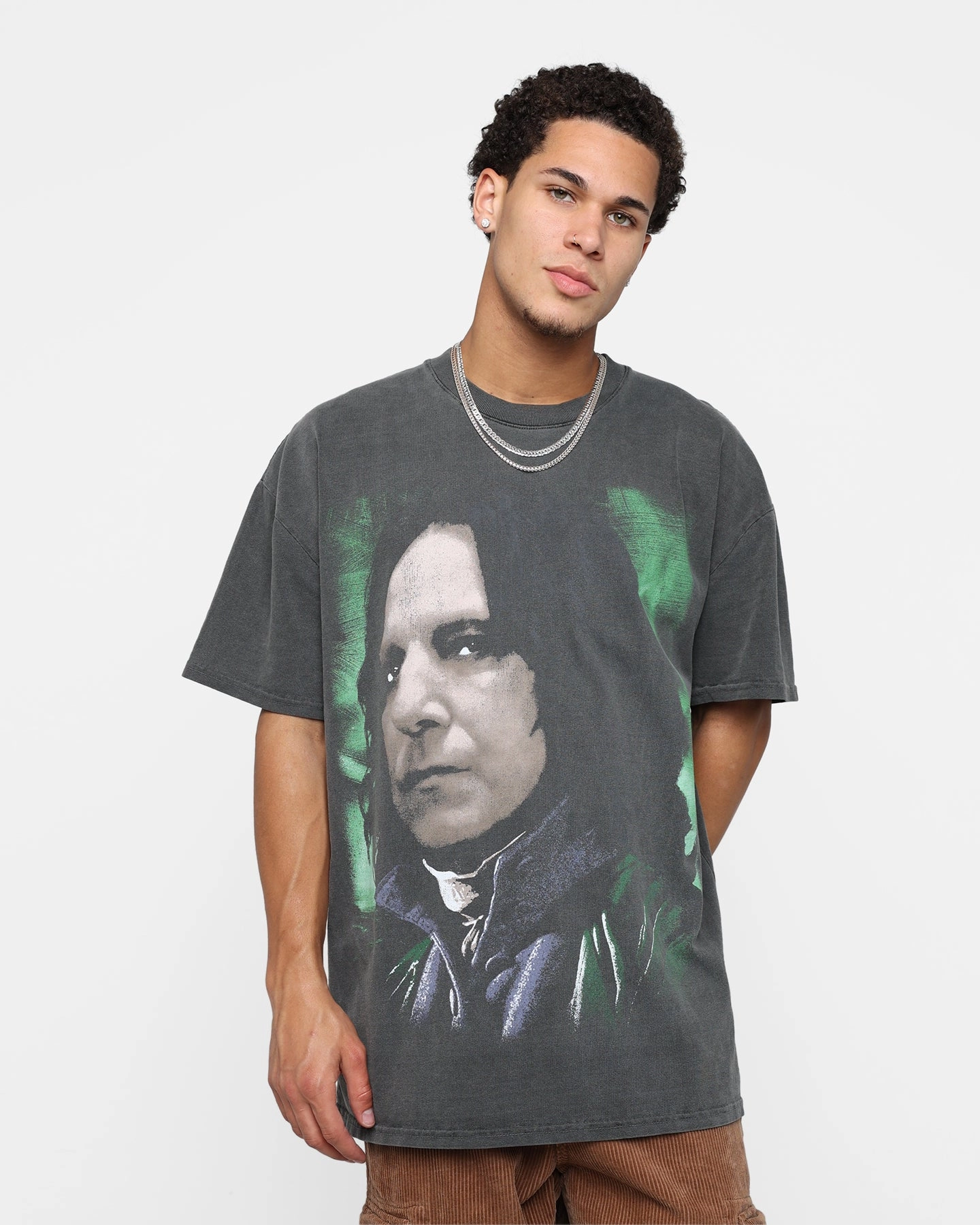 American Thrift X Harry Potter Snape Heavyweight Vintage T-Shirt Black Wash Moisture Management Technology