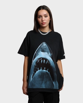 Comfy Look Wear Fashion Outfit American Thrift X Jaws Jaws Vintage T-Shirt Black Wash