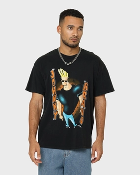 American Thrift X Johnny Bravo Man, I'm Pretty Vintage T-Shirt Black Wash Gym clothing Chilly Day Wear
