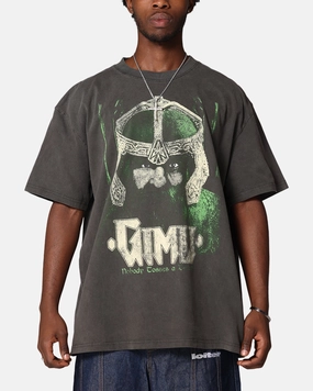 Lightweight Style American Thrift X Lord Of The Rings Gimli Toss Heavy T-Shirt Black Wash