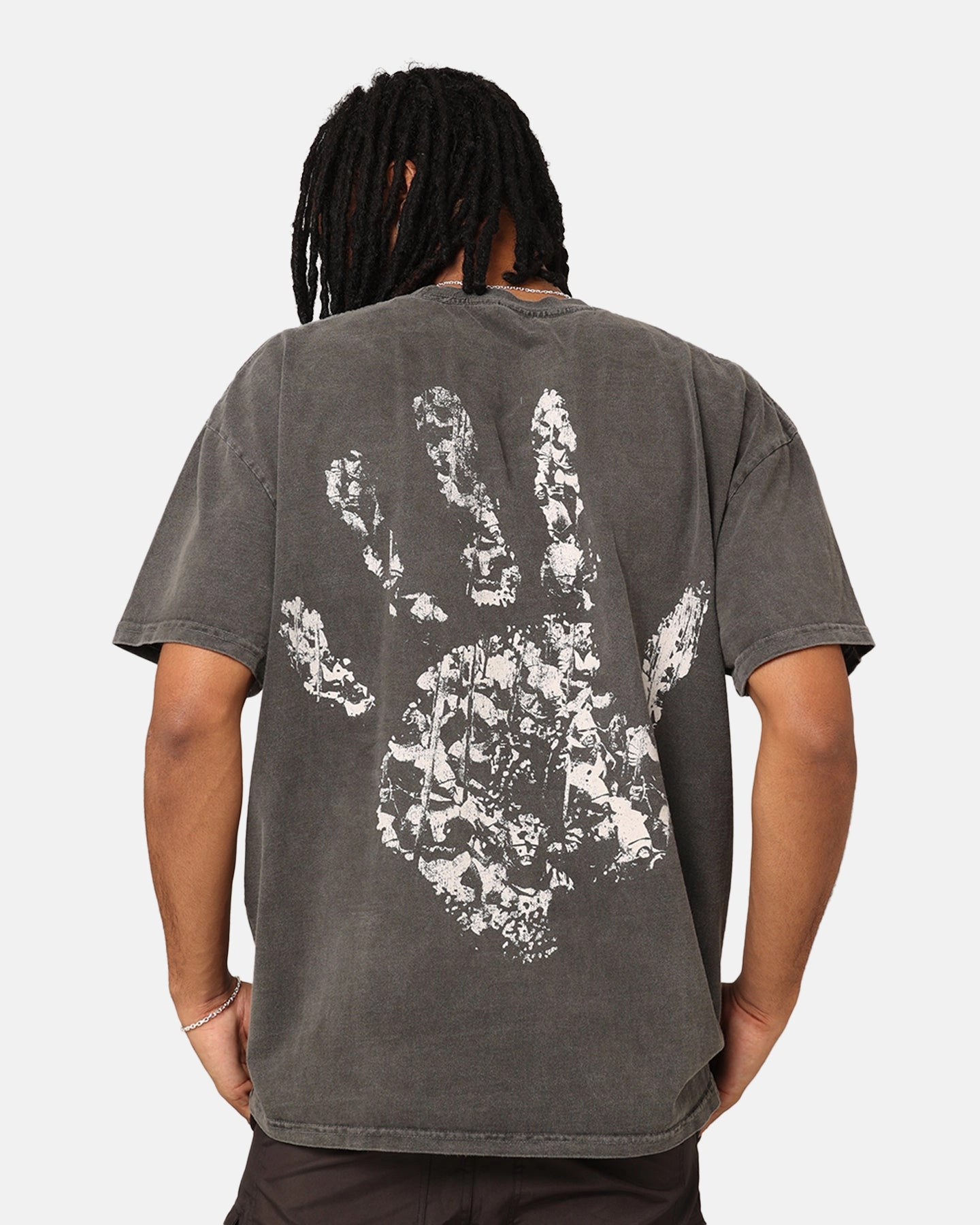 American Thrift X Lord Of The Rings Saruman Heavyweight T-Shirt Black Wash Seasonal Wear Perfect Fit