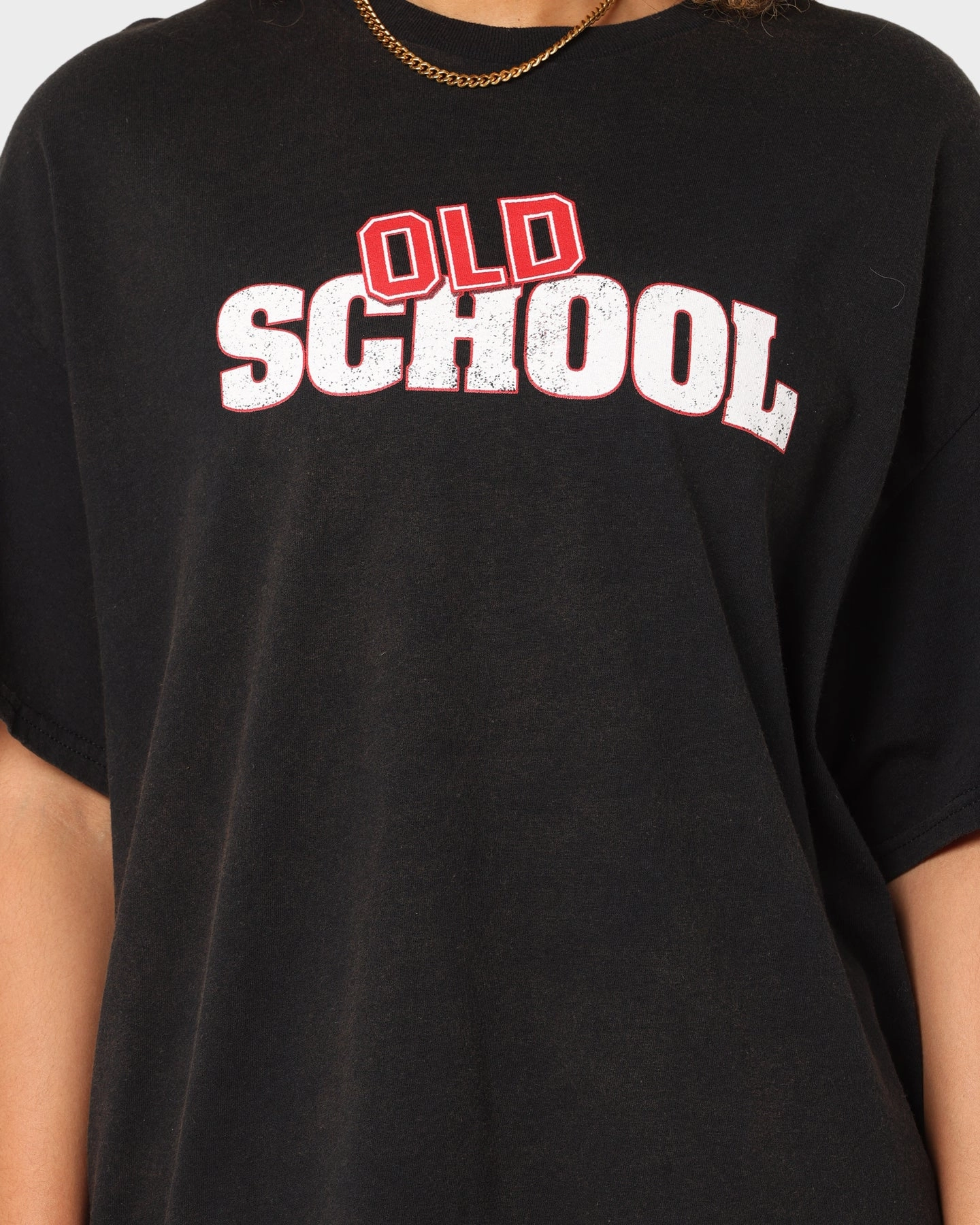 Fresh Look American Thrift X Old School Old School Vintage T-Shirt Black Wash