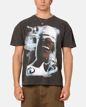Bohemian freedom Ultra Soft Finish American Thrift X Pixar Frozone Heavyweight T-Shirt Black Wash