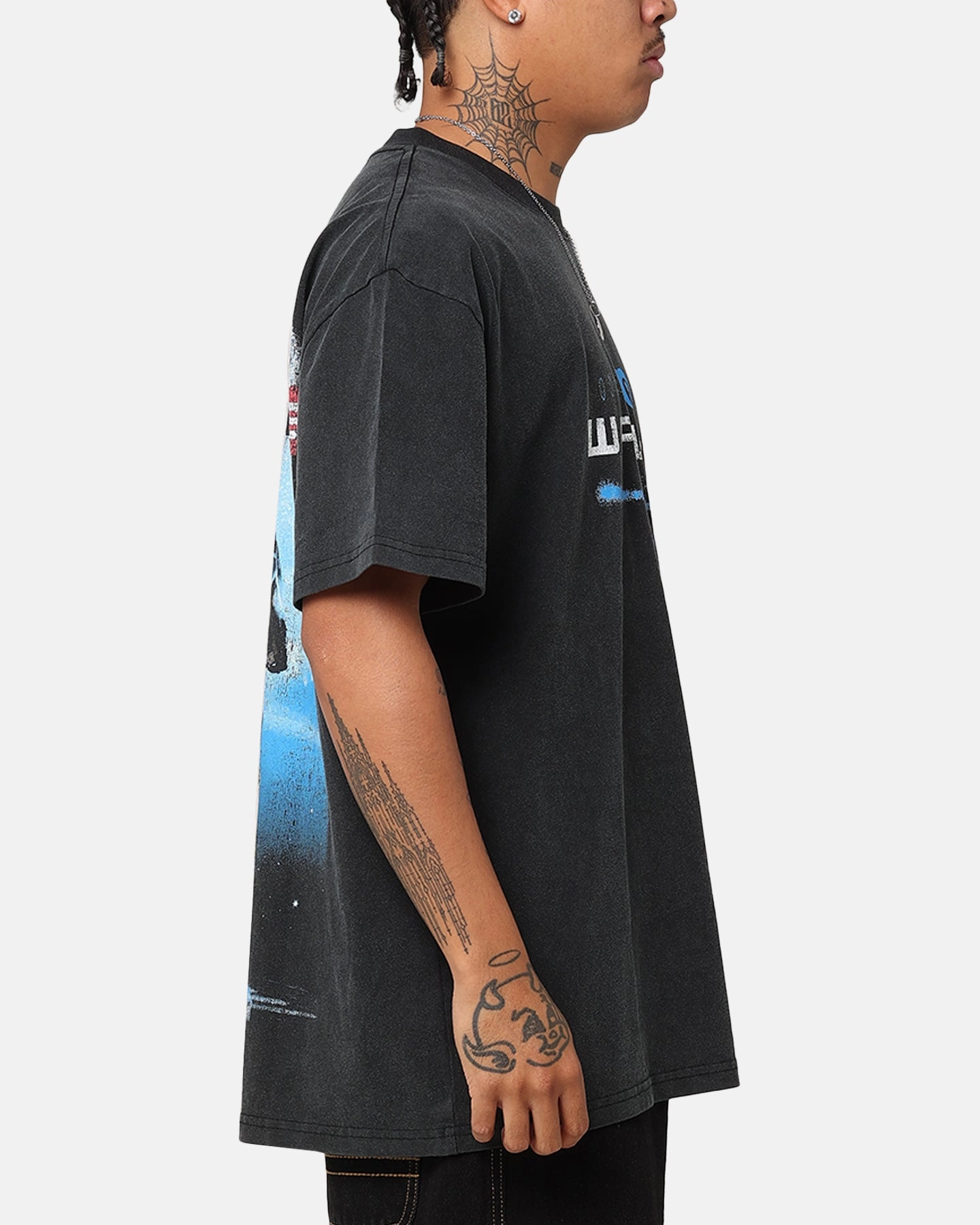 Basic Comfort American Thrift X Pixar Wall.E Heavy T-Shirt Vintage Black