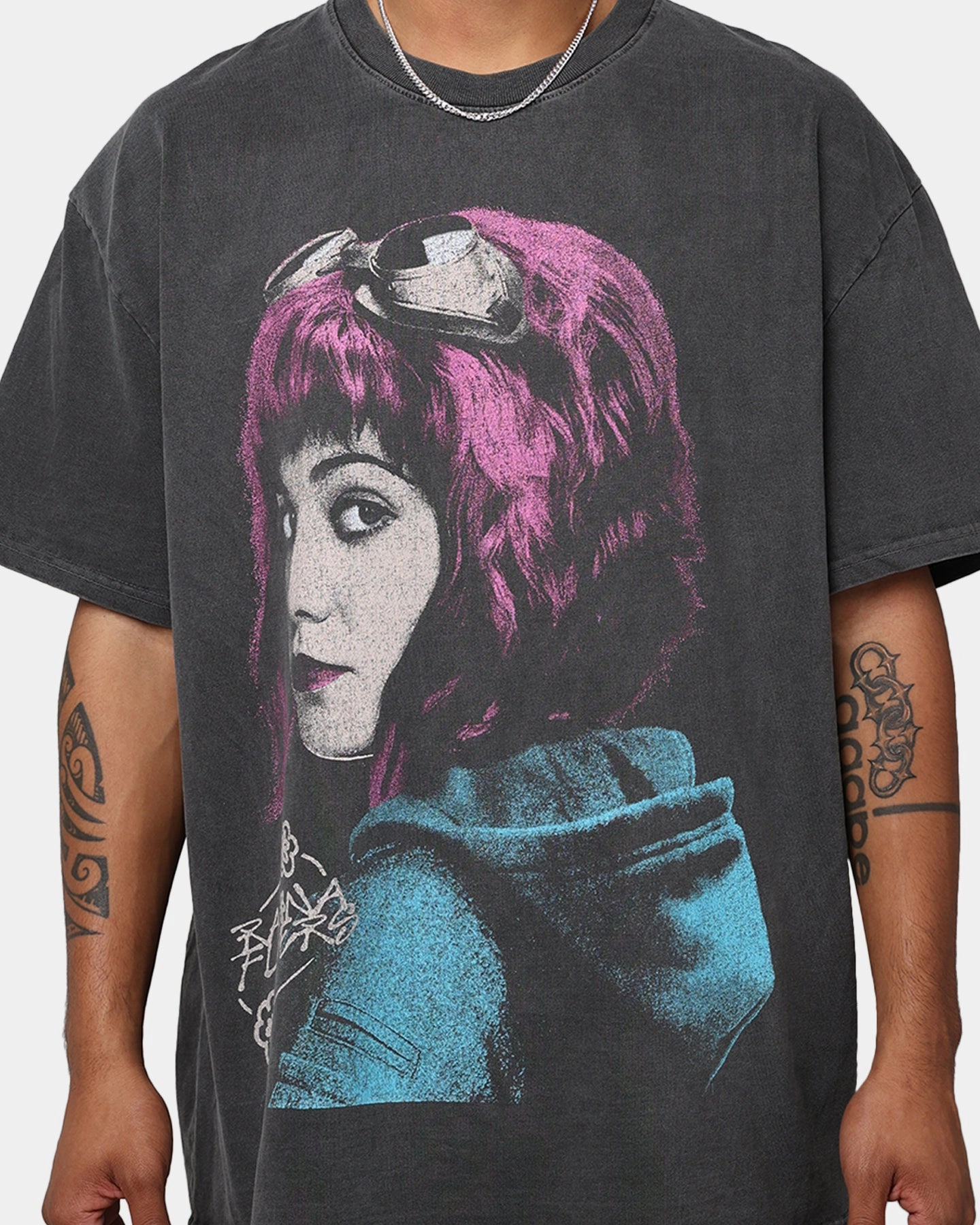Airflow Mesh Panels American Thrift X Scott Pilgrim Ramona Flowers Heavyweight Vintage T-Shirt Black Wash