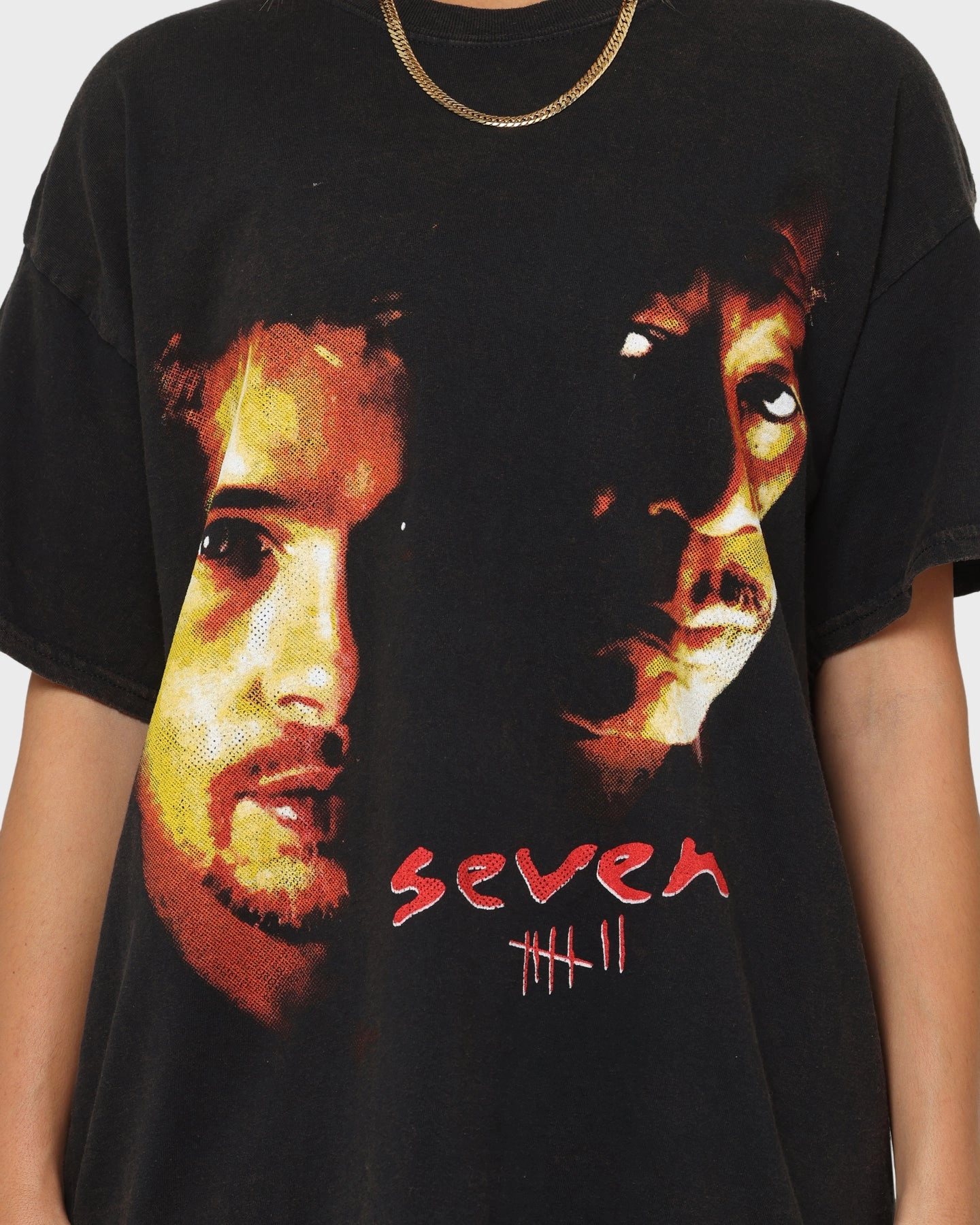 Stylish Outfit All-Purpose Wear American Thrift X Seven Seven Vintage T-Shirt Black Wash