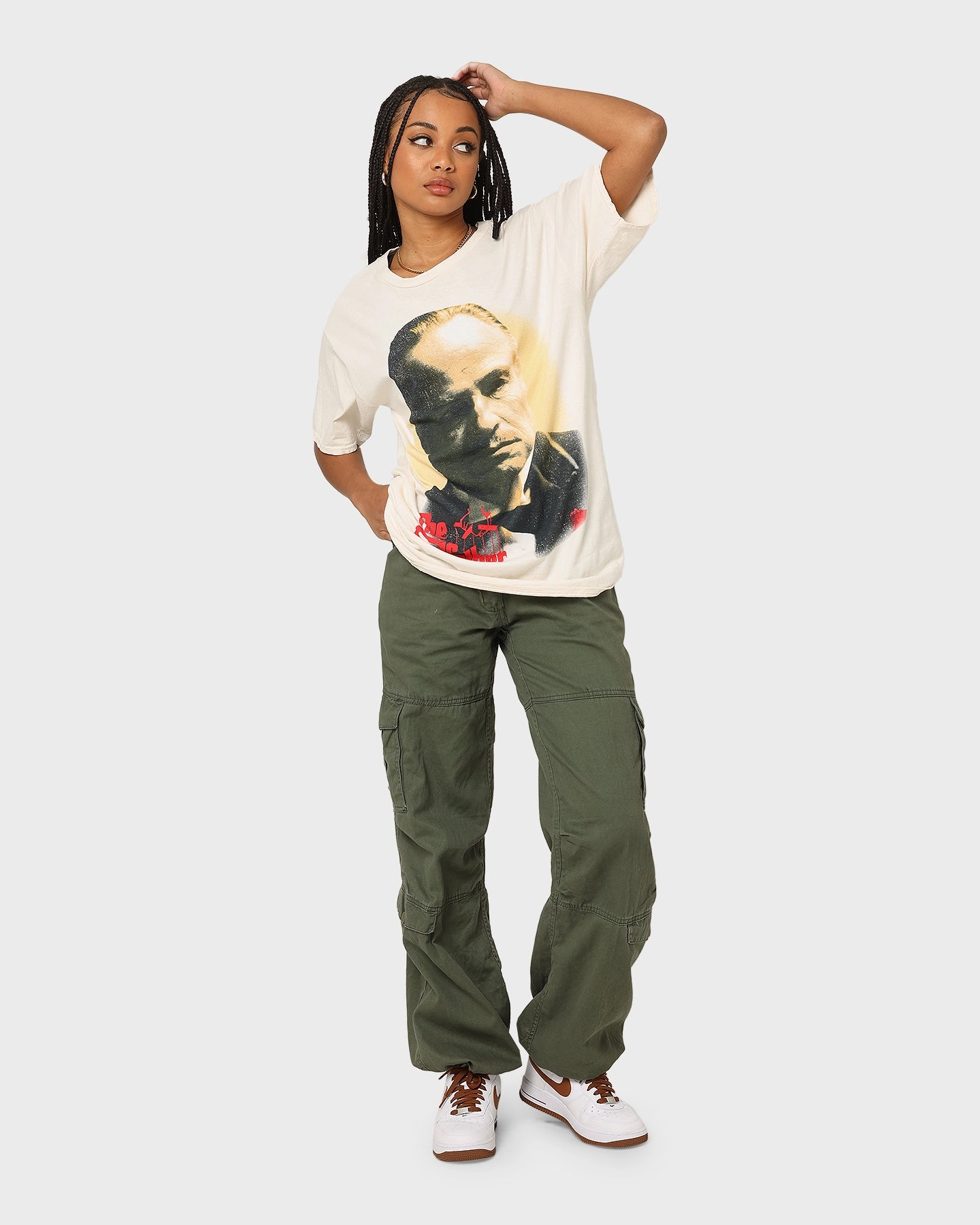 PocketDetail Outdoor Look American Thrift X The Godfather The Godfather T-Shirt Off White