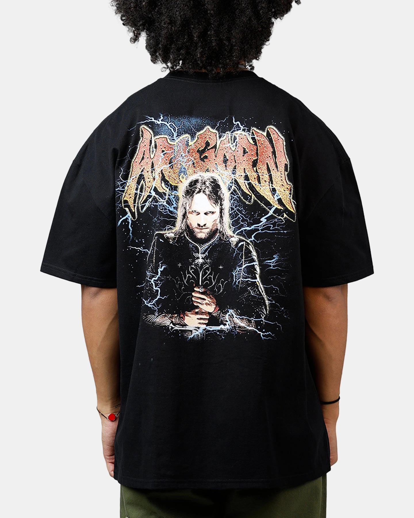 Cycling endurance American Thrift X The Lord Of The Rings Aragorn Heavyweight T-Shirt Black