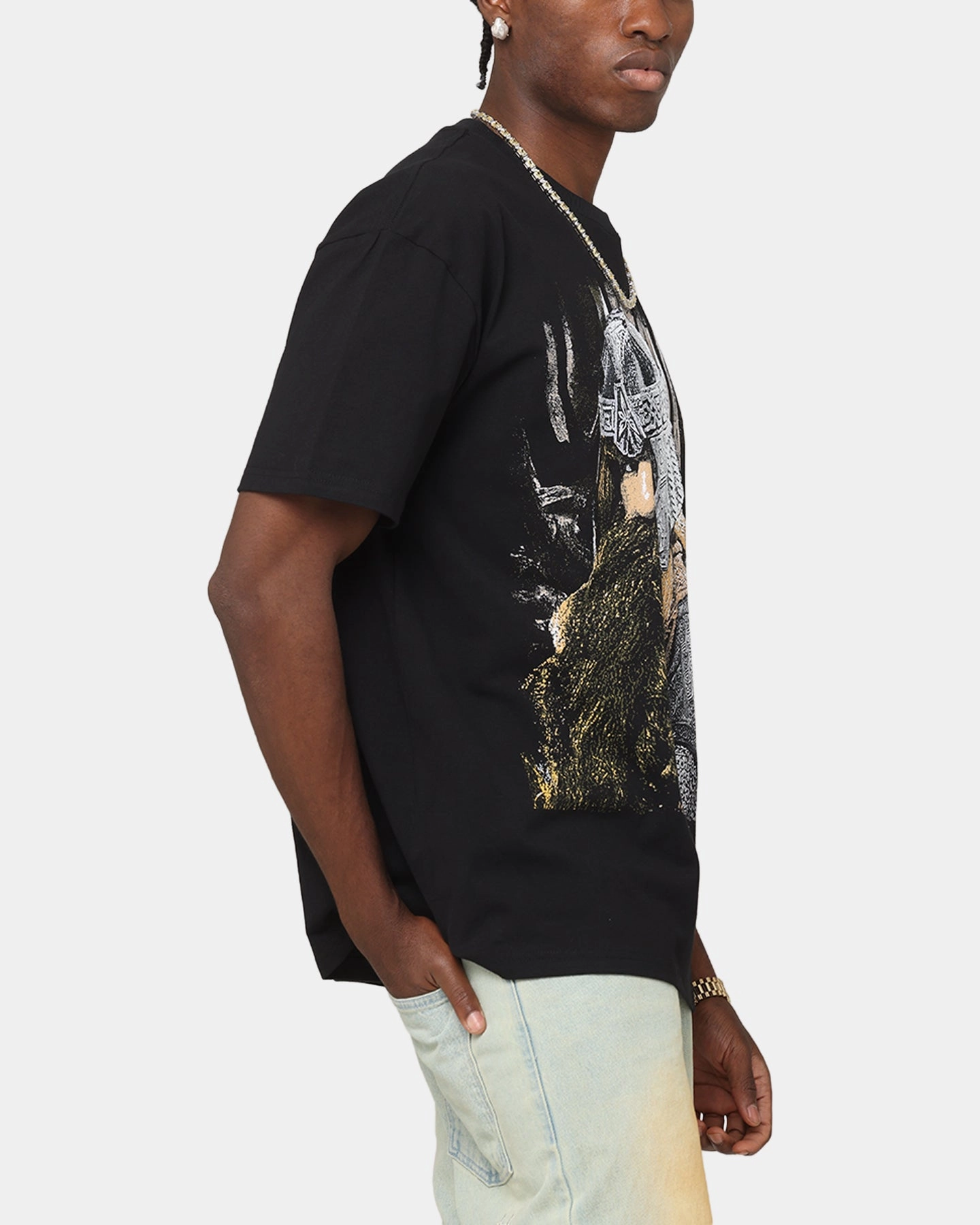 Urban Look Comfort First American Thrift X The Lord Of The Rings Gimli Heavy T-Shirt Black
