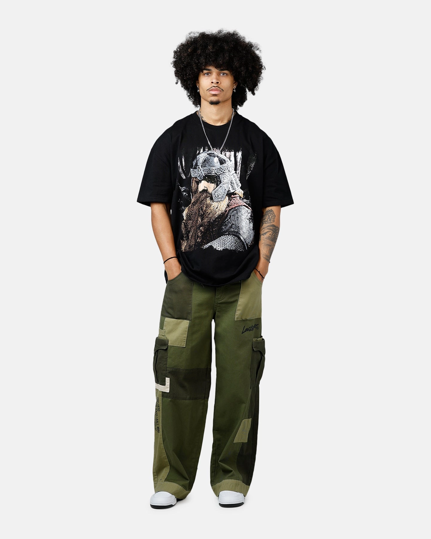 FunctionalPockets Casual Wear American Thrift X The Lord Of The Rings Gimli Heavyweight T-Shirt Black
